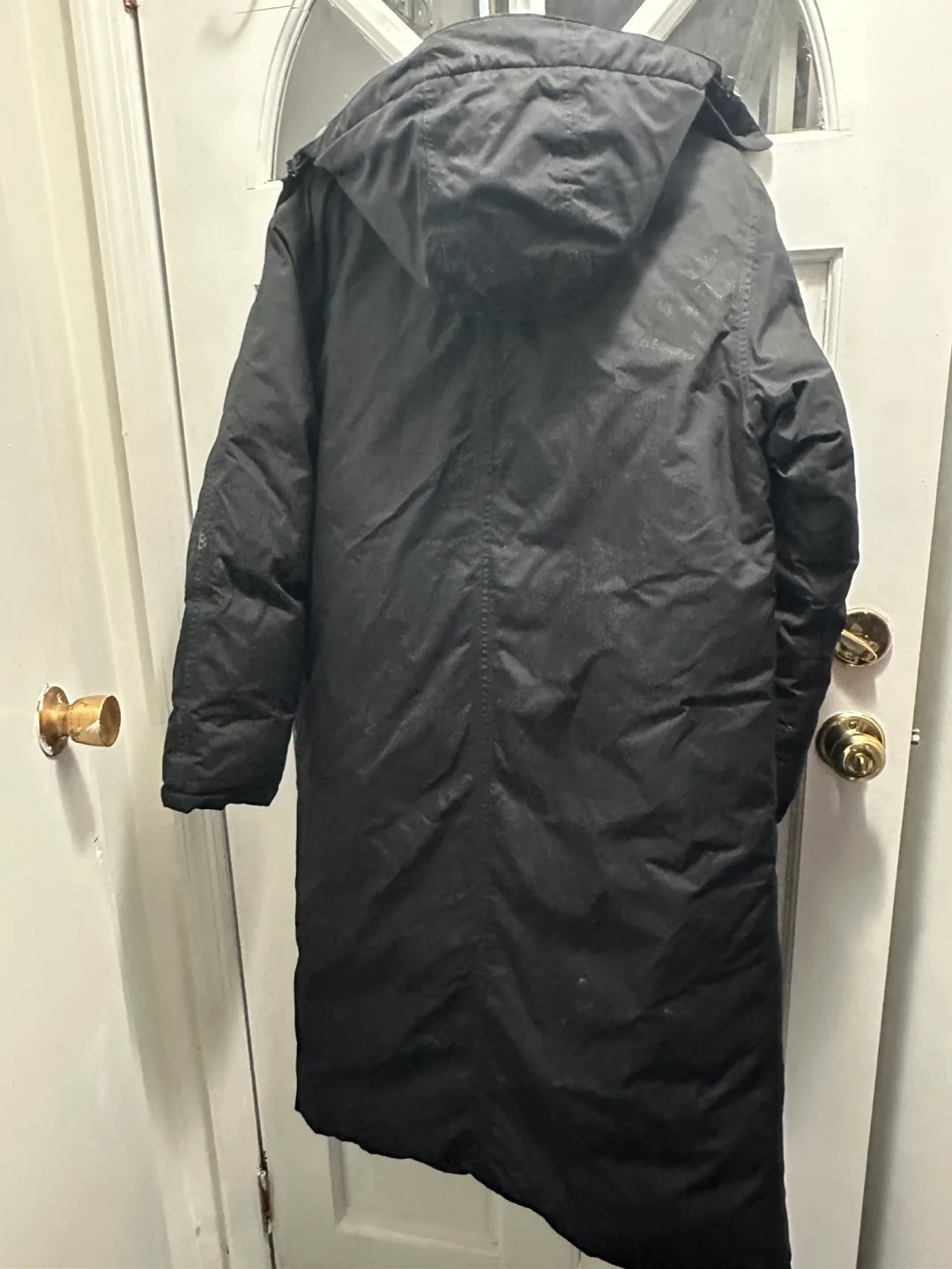Lands' End Black Long Down Coat image indicator(2)
