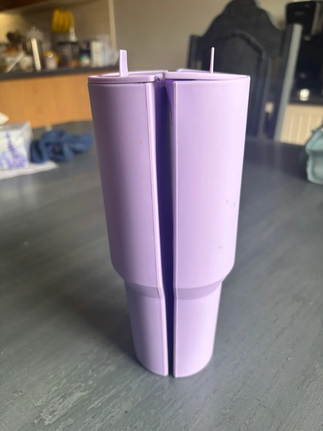 Pair of Purple Silicone Tumbler Sleeves