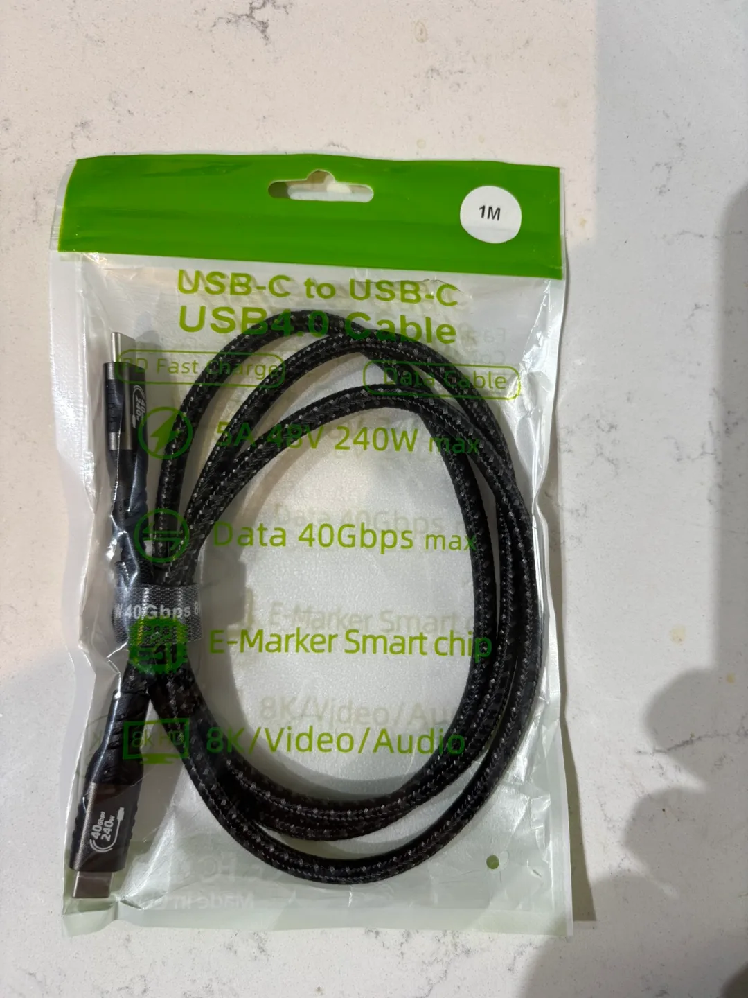 1m USB-C to USB-C Cable - Fast Charging and data transfer thumbnail