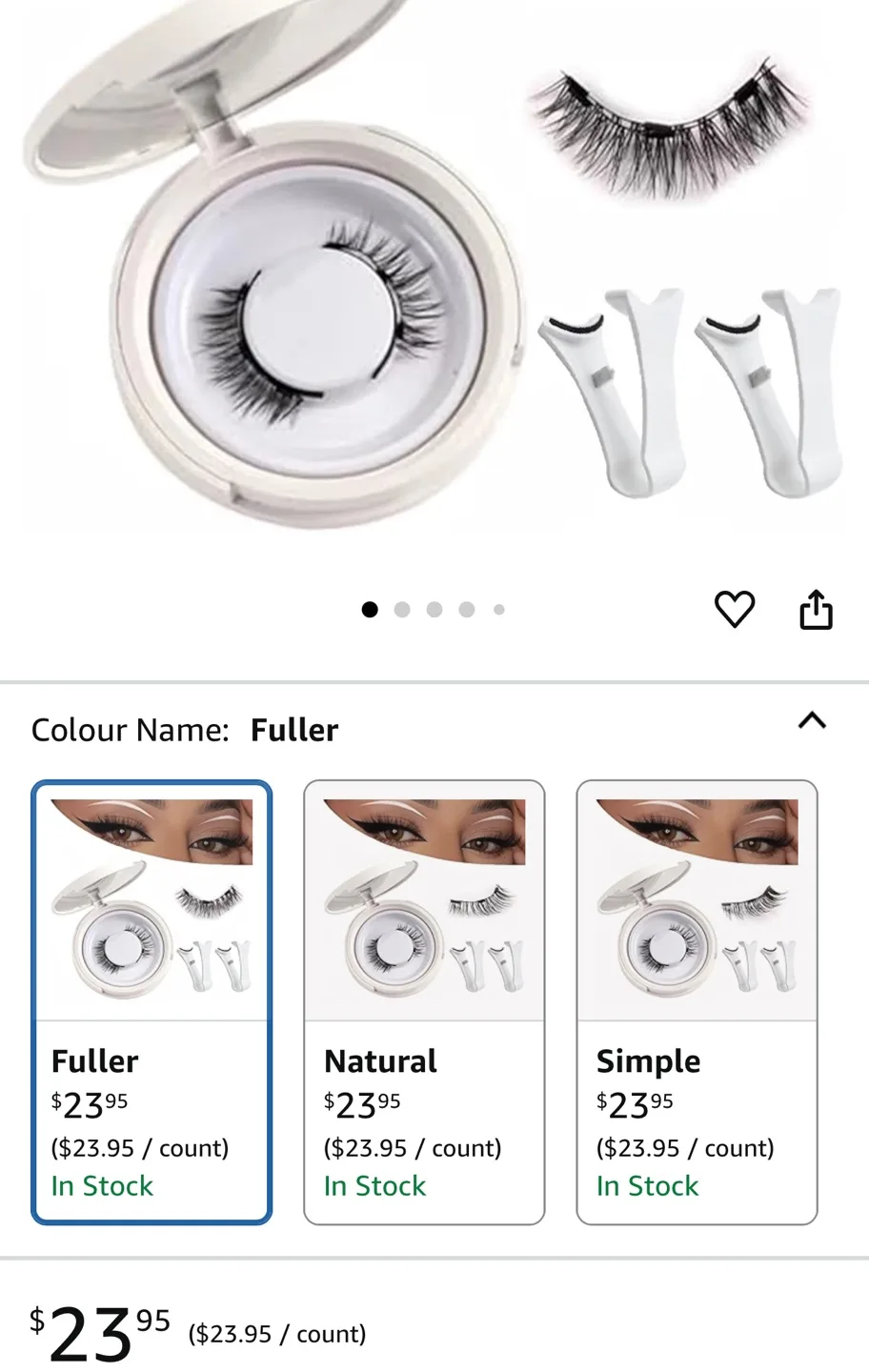 Magnetic Eyelashes with applicator and case image indicator(2)