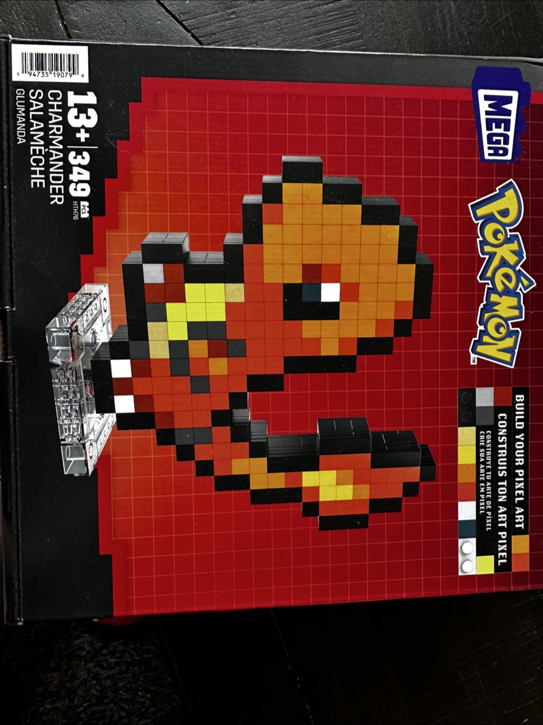 Mega Pokémon Charmander Pixel Art Building Set