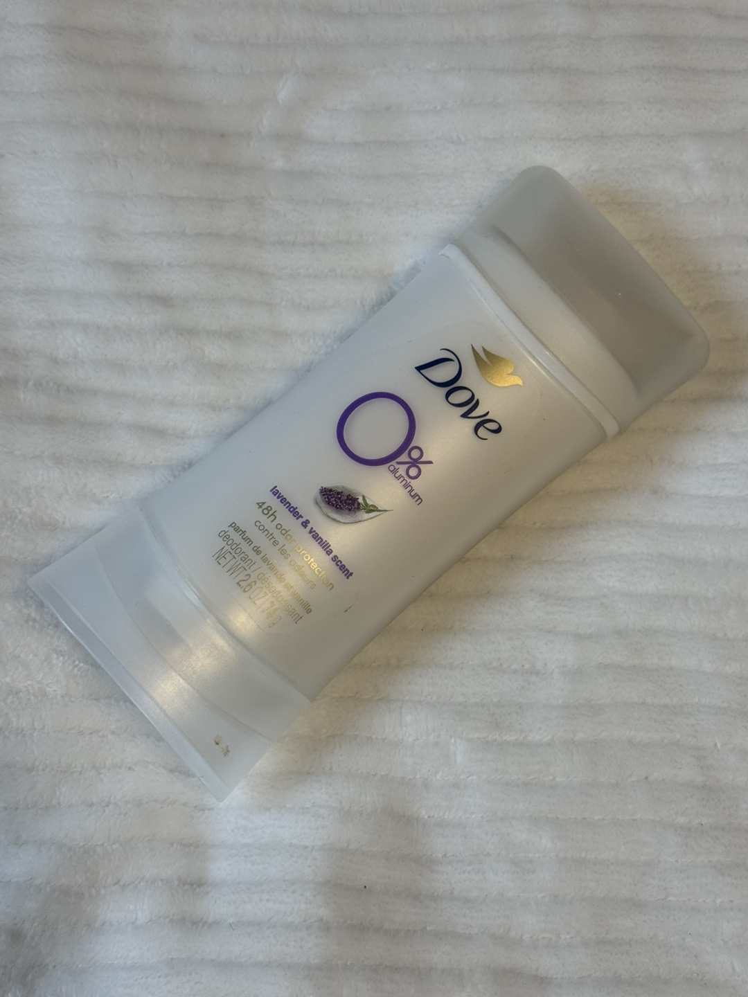 Dove 0% Aluminum Deodorant Lavender & Vanilla Scent