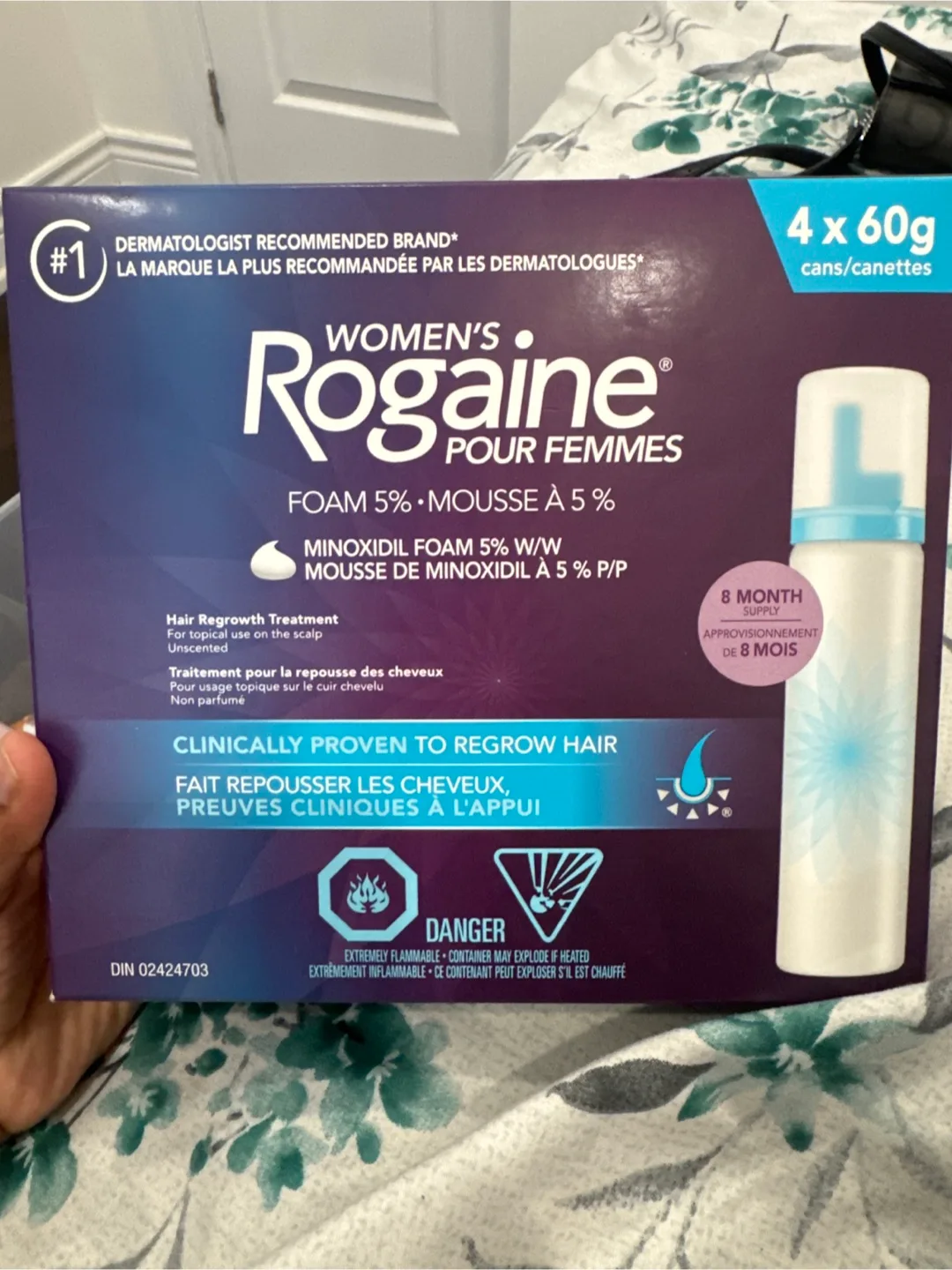 Women's Rogaine Hair Regrowth Foam 5% - 4 x 60g thumbnail