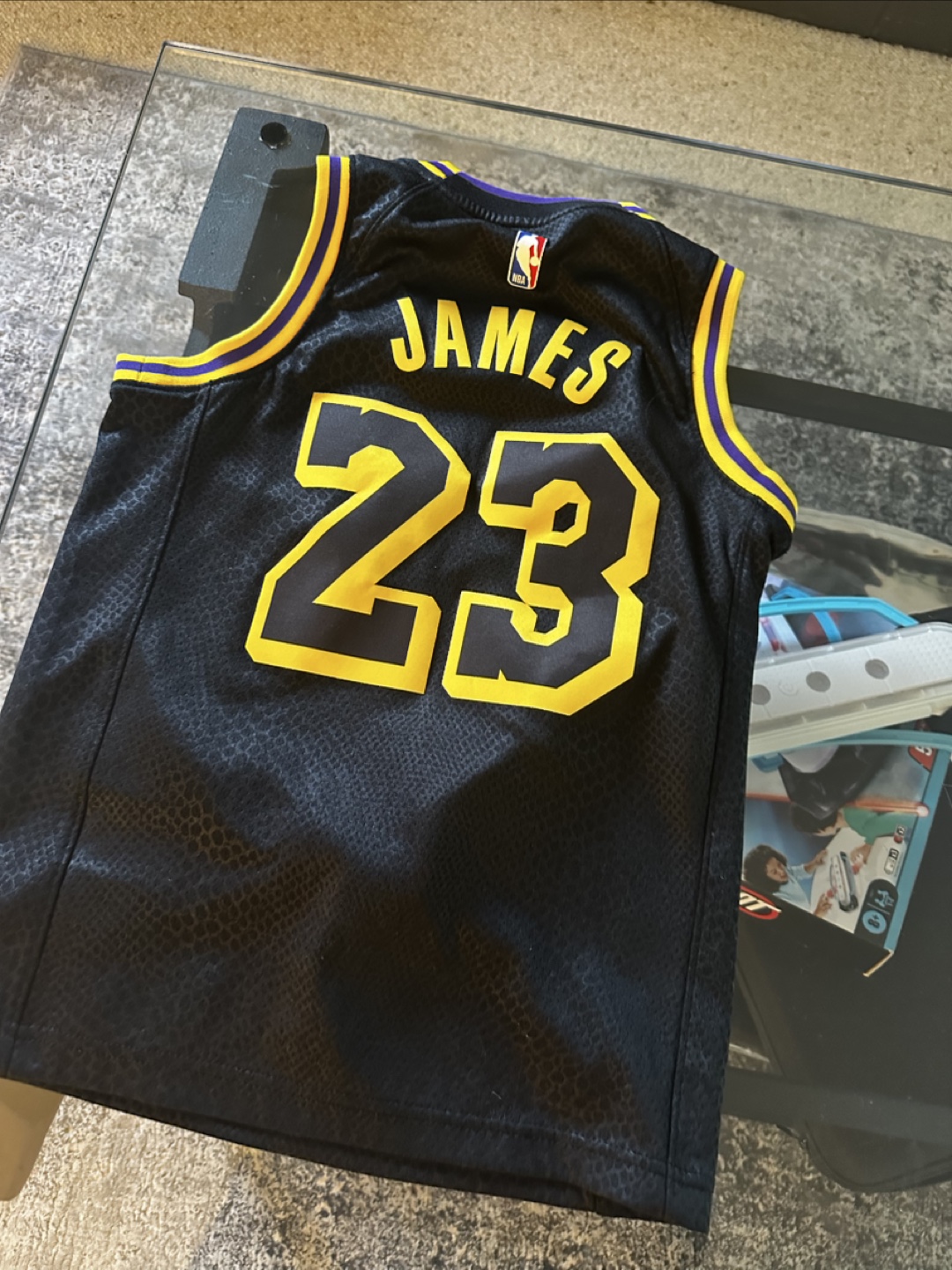 LA Lakers Labron James jersey (kids size small)