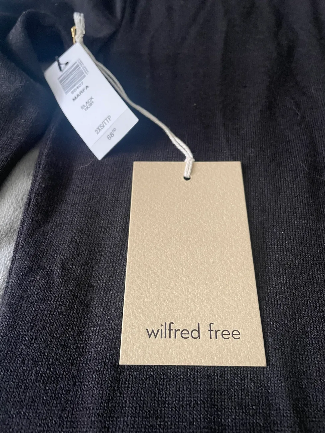 Wilfred Free Black Mock Neck Mini Dress thumbnail