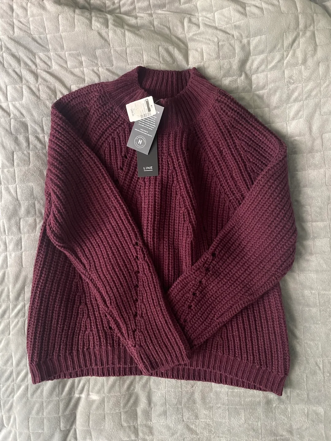 Burgundy Knit Sweater thumbnail