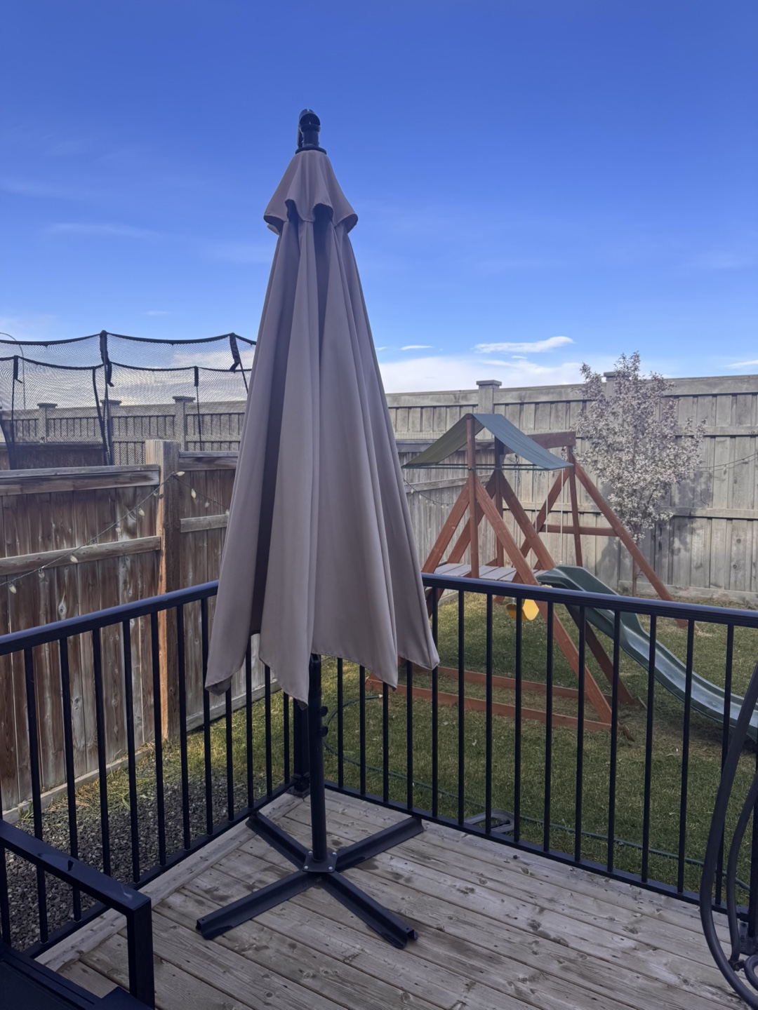 Cantilever Patio Umbrella - Beige - photo 4