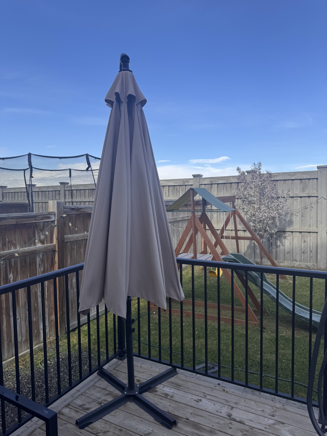 Cantilever Patio Umbrella - Beige - photo 2