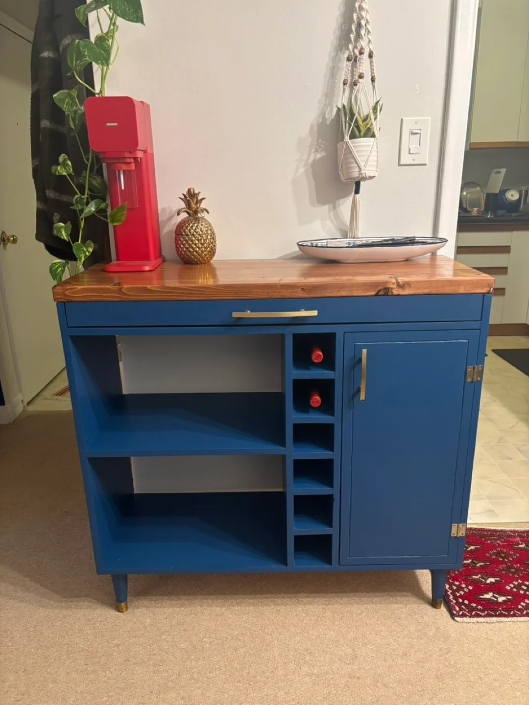 Bar Cart / Microwave Stand / Kitchen Cupboard thumbnail