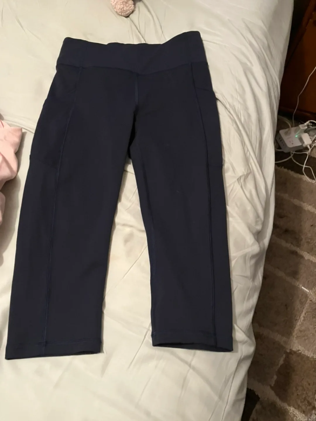 Lululemon Navy Blue Crop Leggings thumbnail