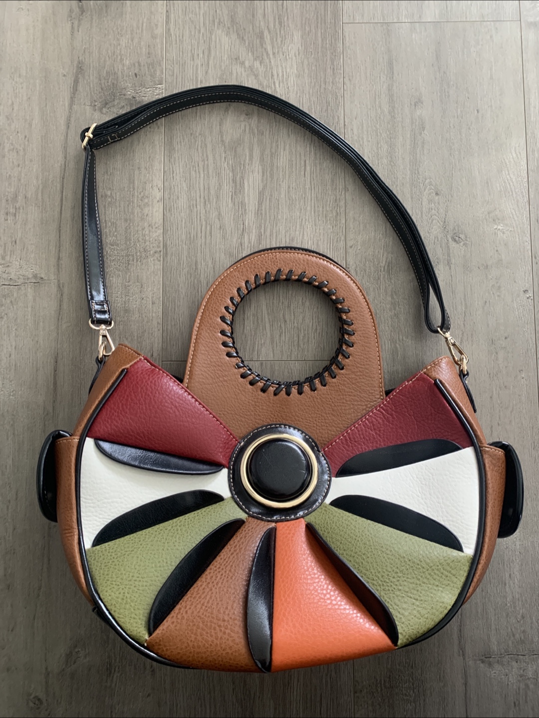 Multicoloured Unique Handbag