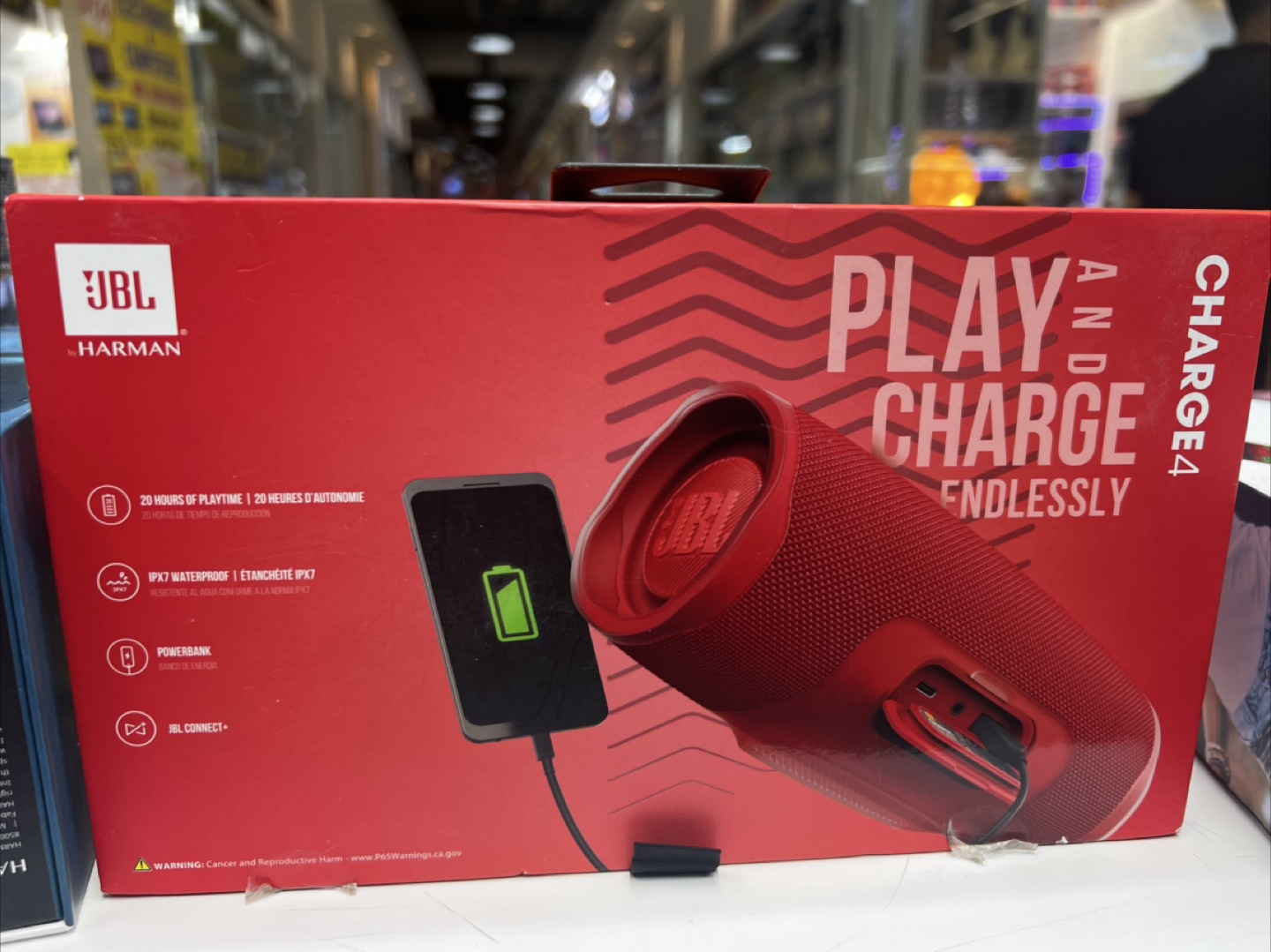 JBL Charge 4 Portable Bluetooth Speaker - Red - photo 2