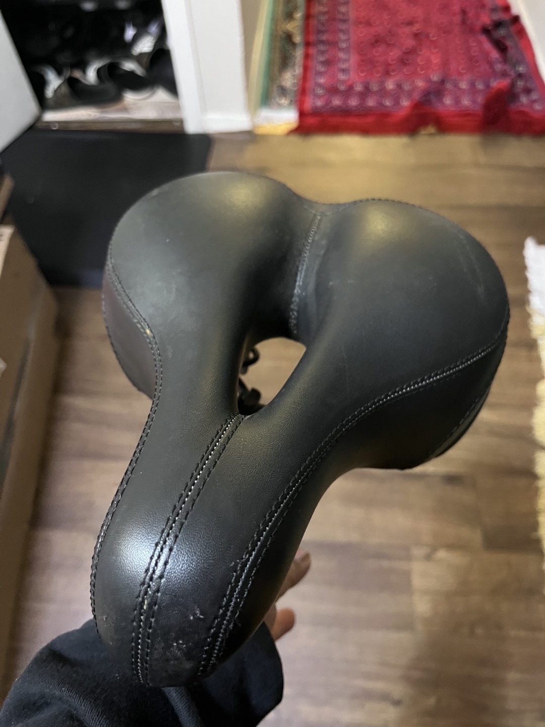 Bike wide foam Seat with seat post/pole - photo 4