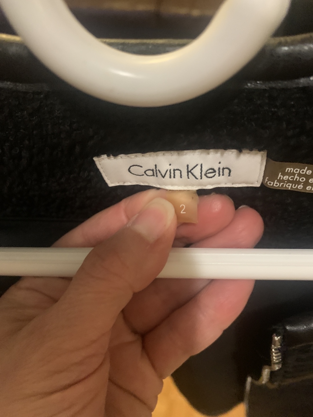 Calvin Klein Black Tweed Jacket Size 2 - photo 3
