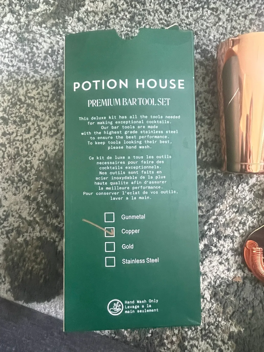 Potion House Premium Rose Gold Cocktail Shaker Set image indicator(2)