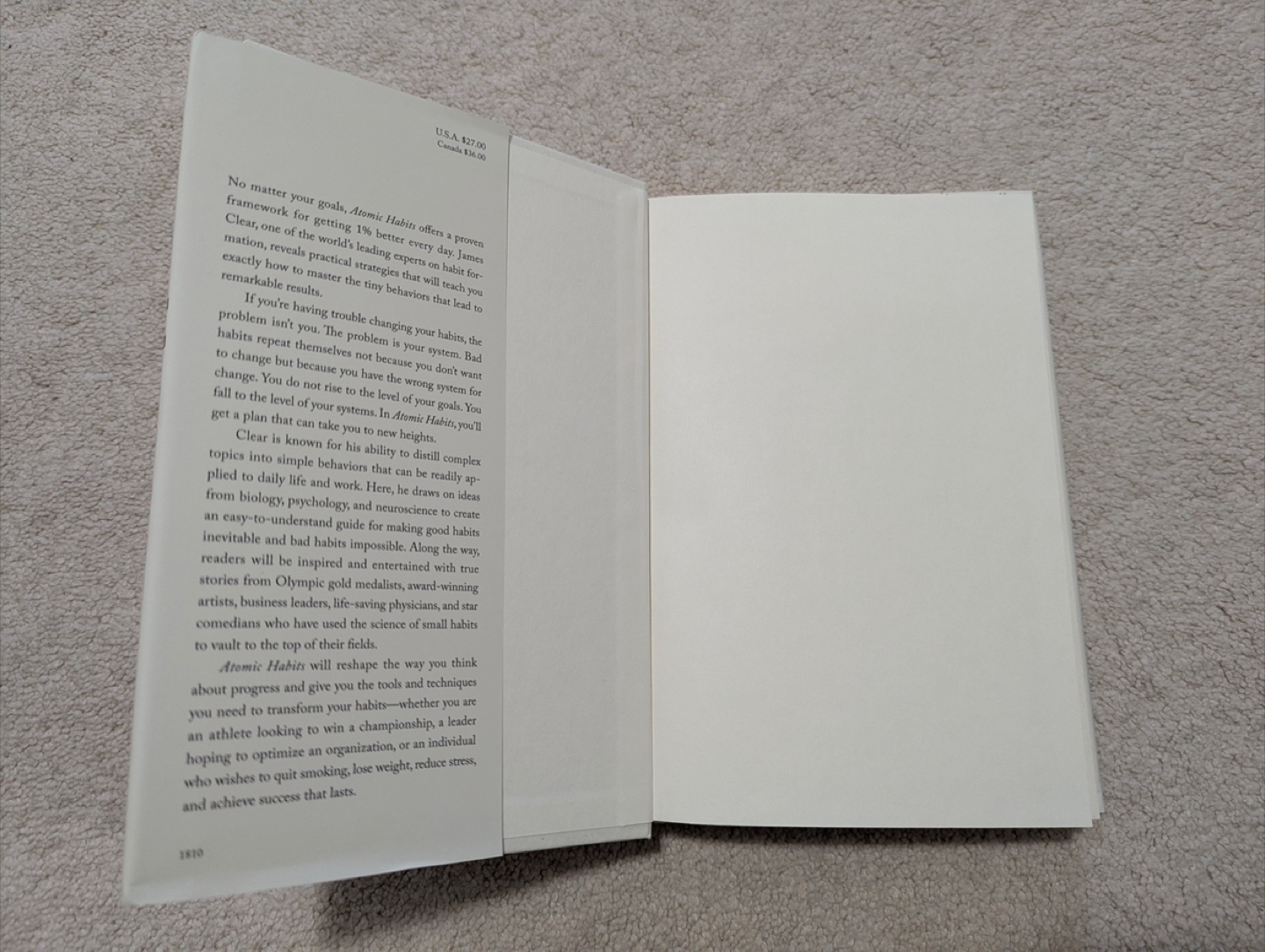 Atomic Habits by James Clear - Hardcover Book - photo 2