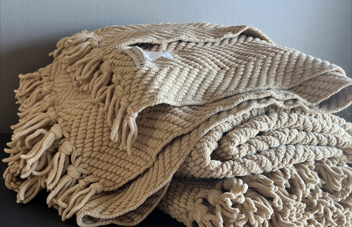 Pottery Barn Textured Throw Blanket🥕 - photo 3