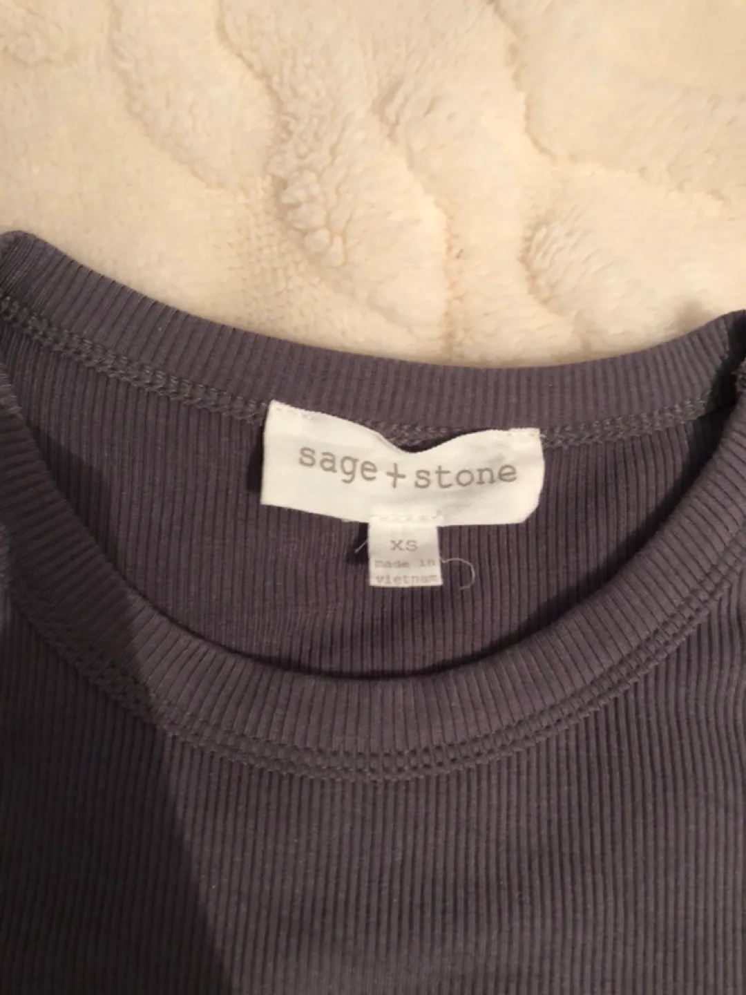 Sage & Stone Ribbed T-Shirt - XS image indicator(2)