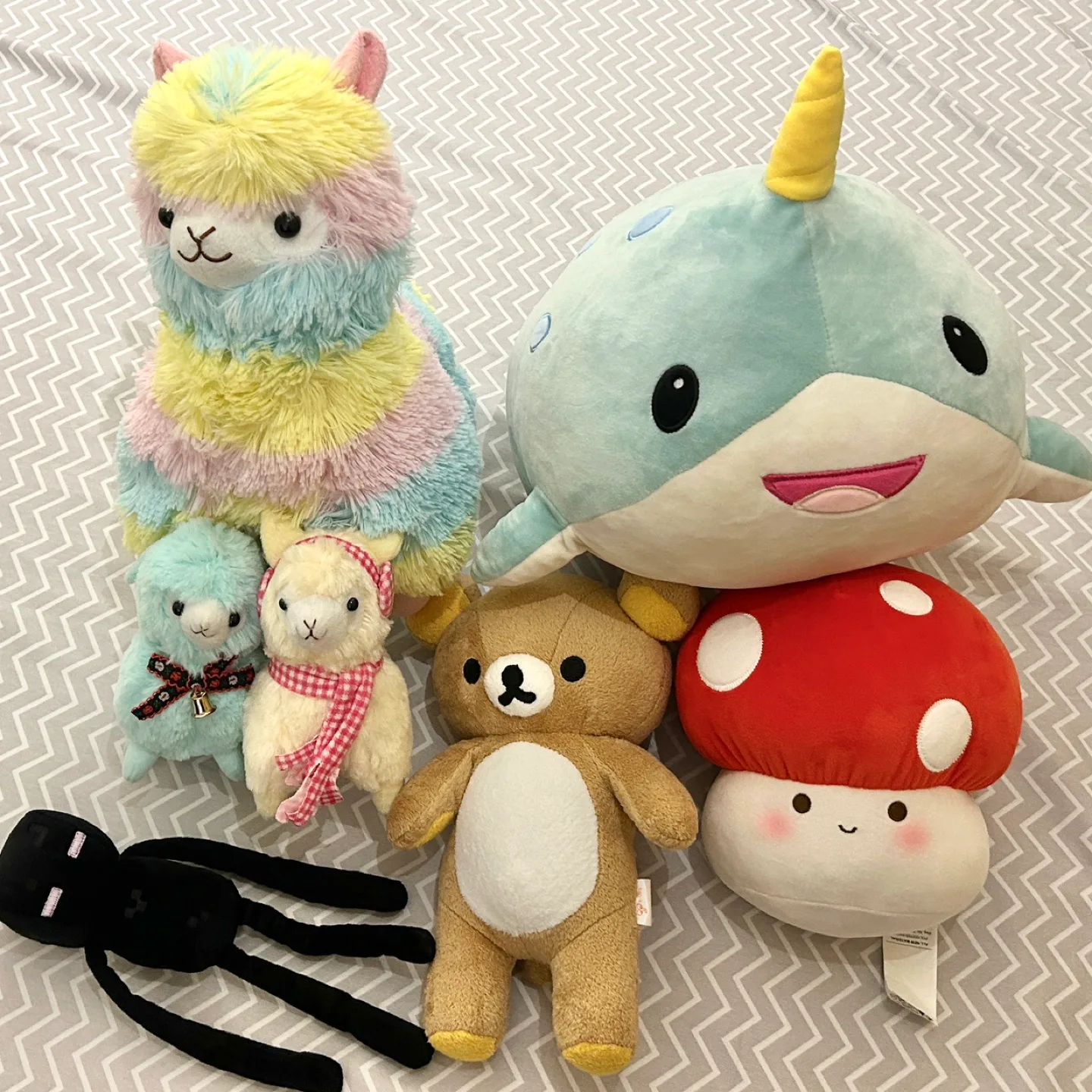 Soft Plush Toys (alpacas, narwhal, mushroom, etc.) thumbnail