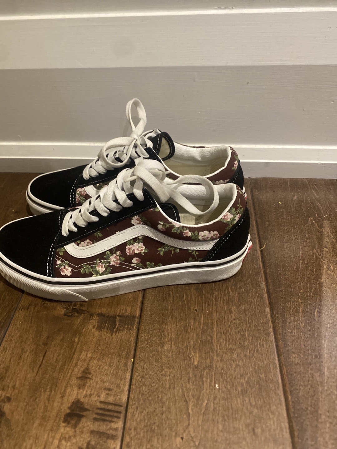 Vans Old Skool Floral Skate Shoes - Women's Size 7 - photo 3