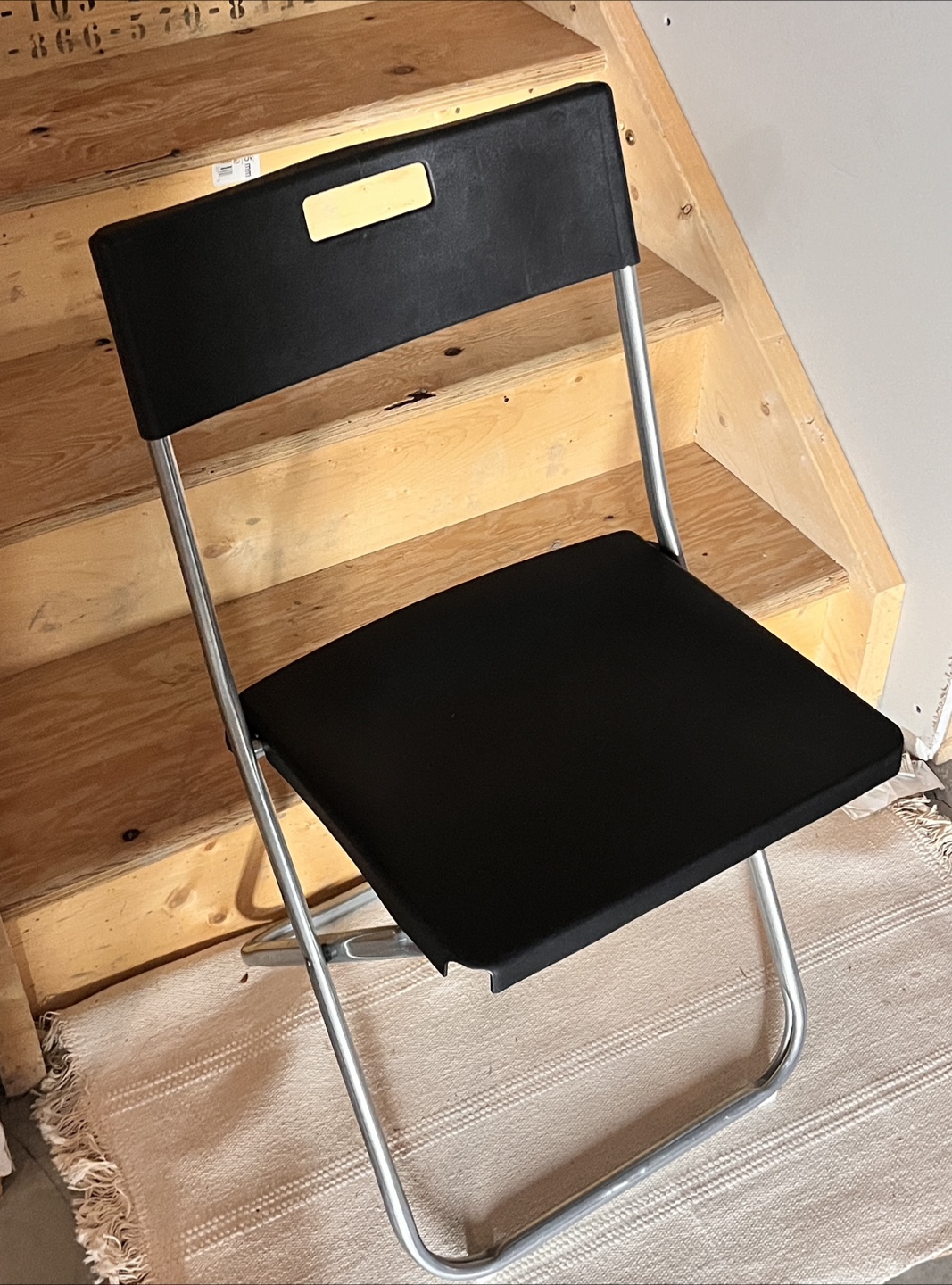 Black Folding Chair