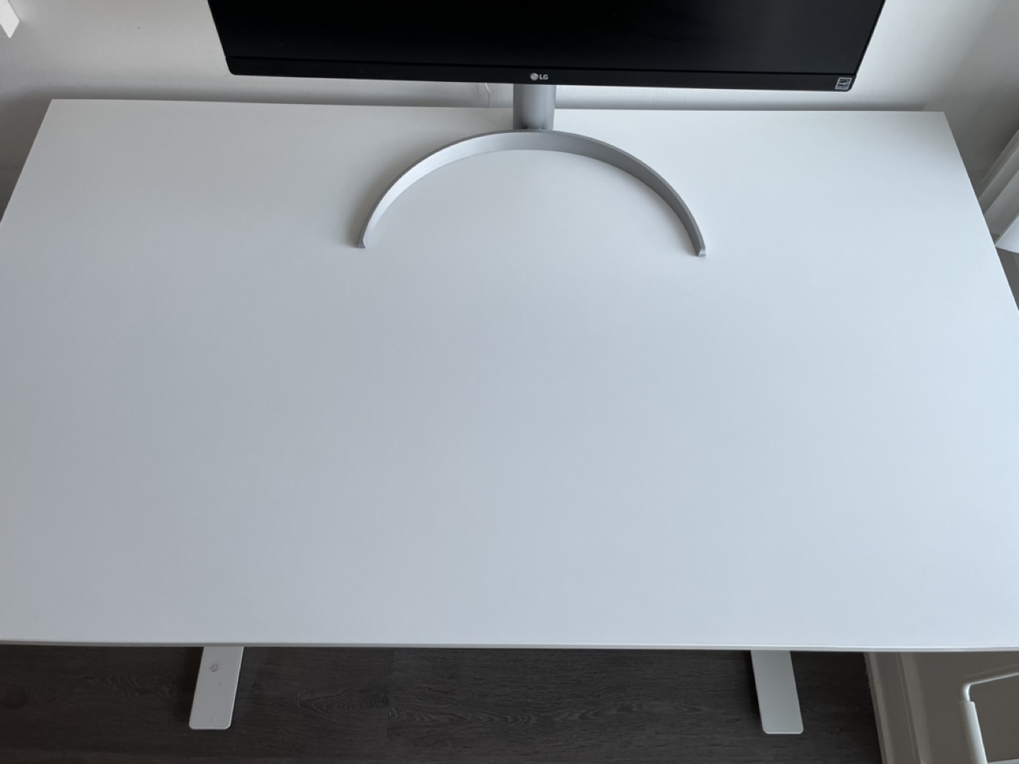 White Sit/Stand Office Desk - photo 3