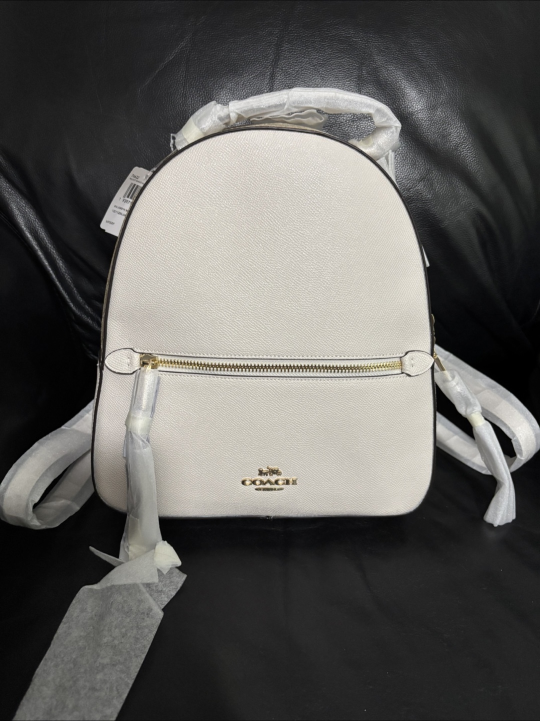 Coach Jordyn Backpack in Light Khaki/Chalk
