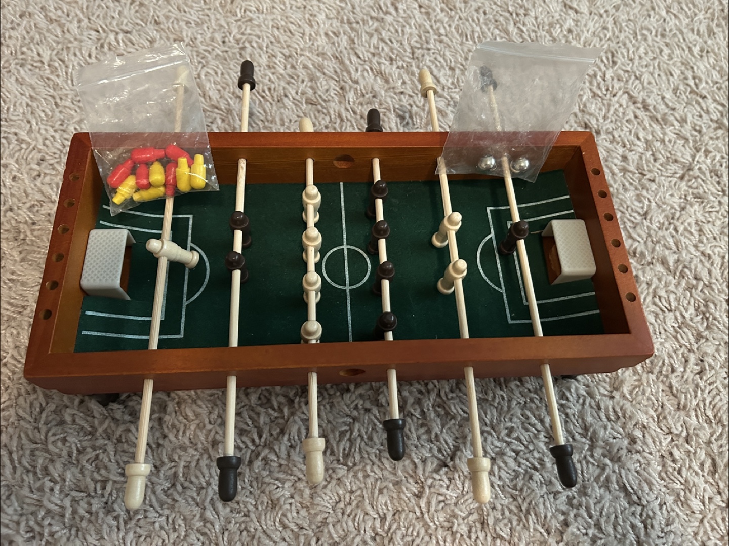 Wooden Tabletop Football Game