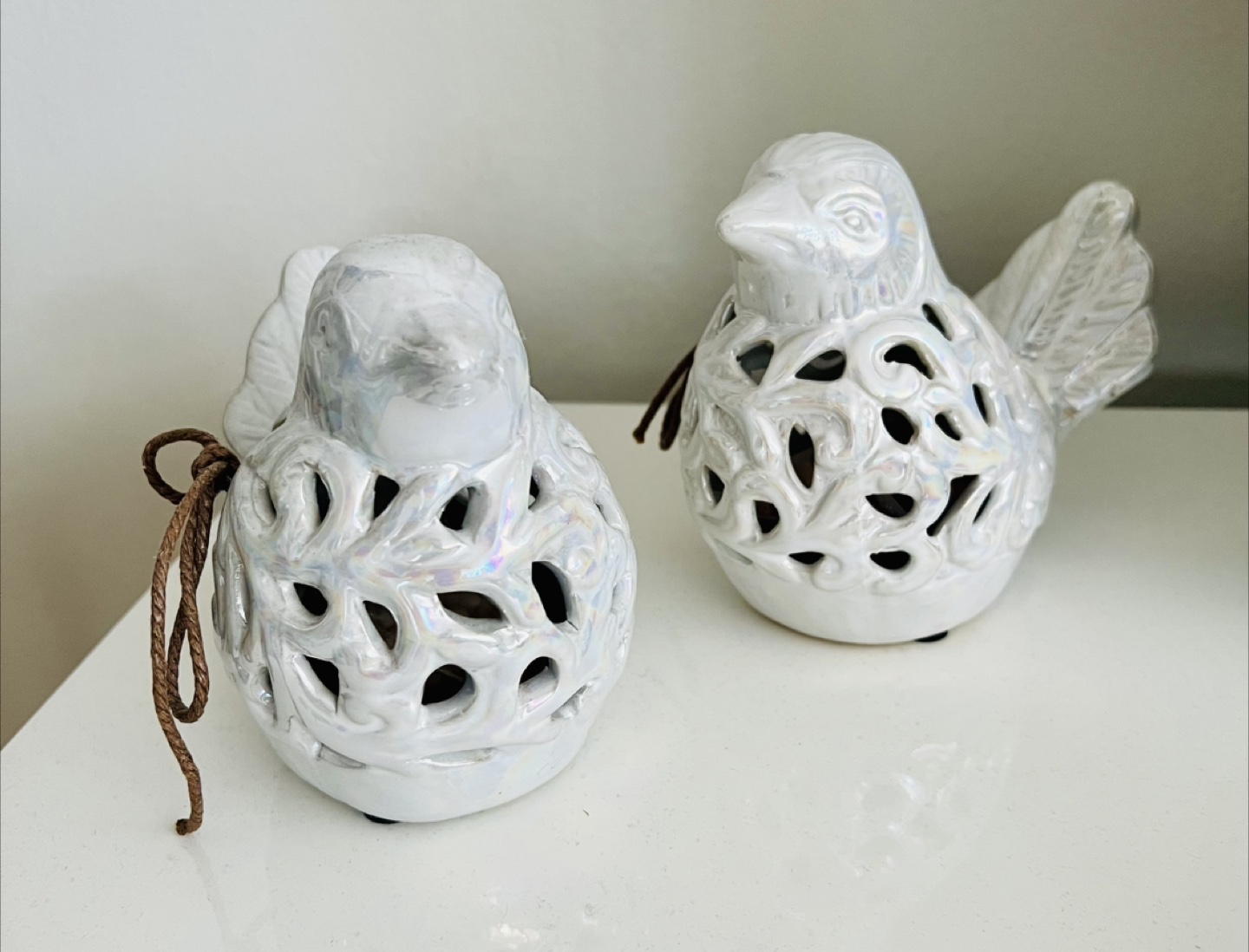 A Pair of Decorative Ceramic Birds - photo 2