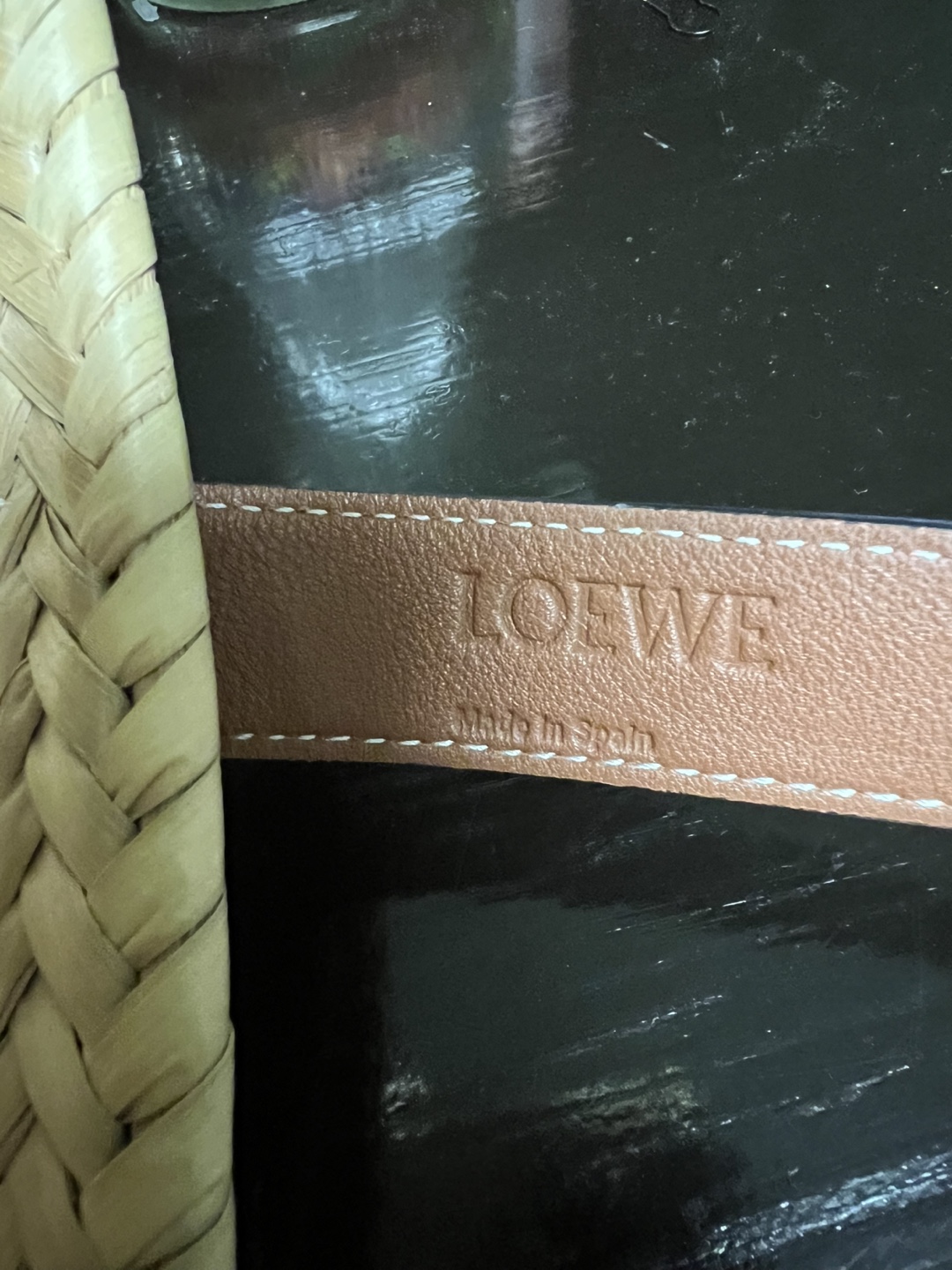 Loewe Raffia and Leather Basket Bag - photo 3