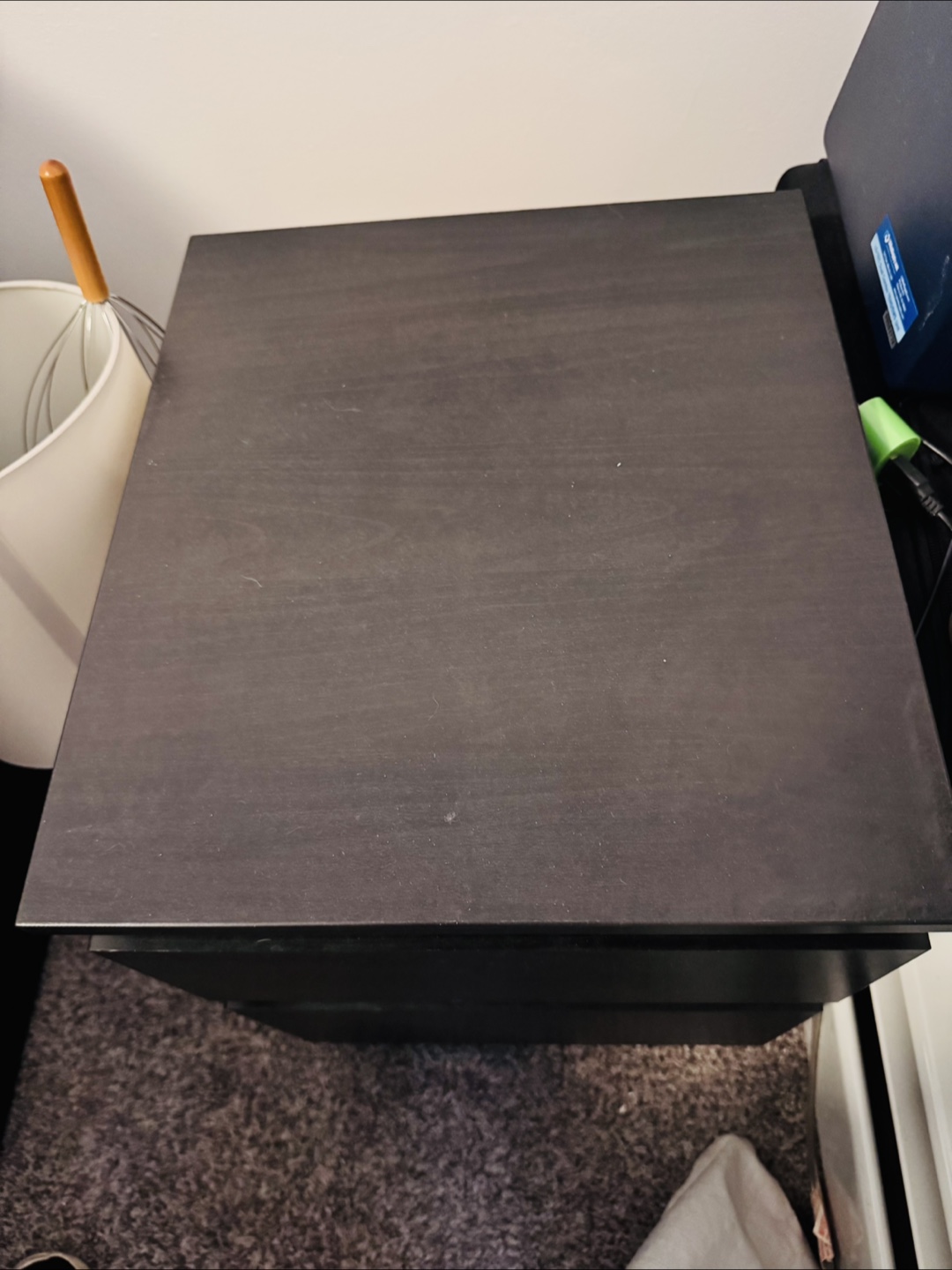 IKEA MALM Two-Drawer Nightstand - Black-Brown - photo 4