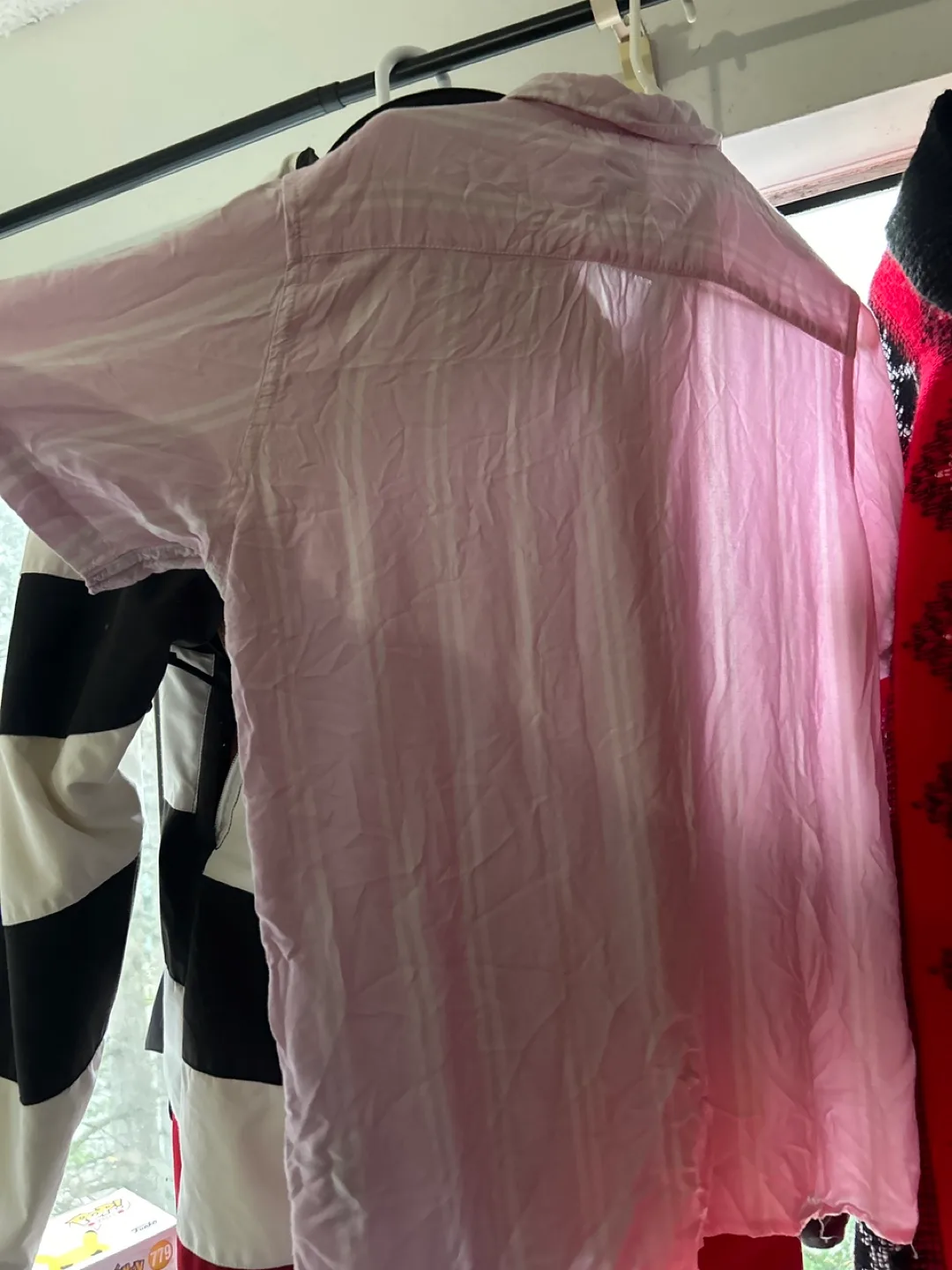 WXYZ Co. Men's Large Purple Striped Button-Up Shirt image indicator(4)