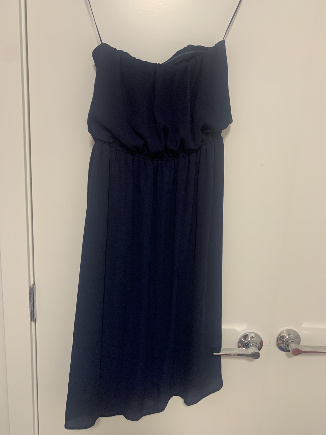 ASOS Navy Blue Strapless Mini Dress Size 6 - photo 3