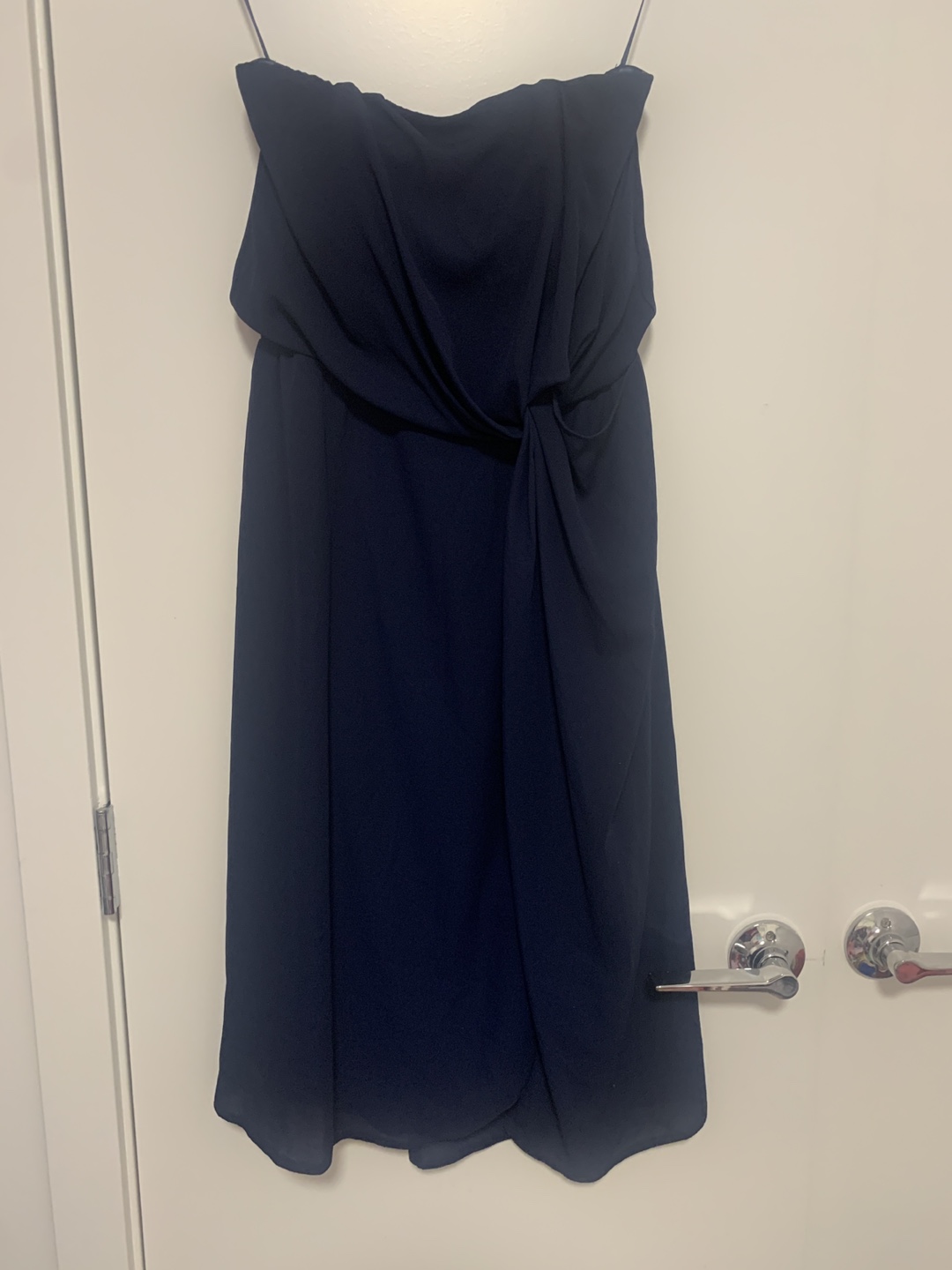 ASOS Navy Blue Strapless Mini Dress Size 6 - photo 2