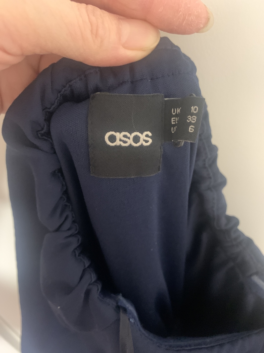 ASOS Navy Blue Strapless Mini Dress Size 6 - photo 4