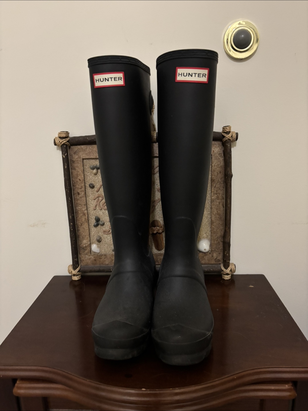 Hunter Original Tall Gloss Rain Boots - Women's US Size 6