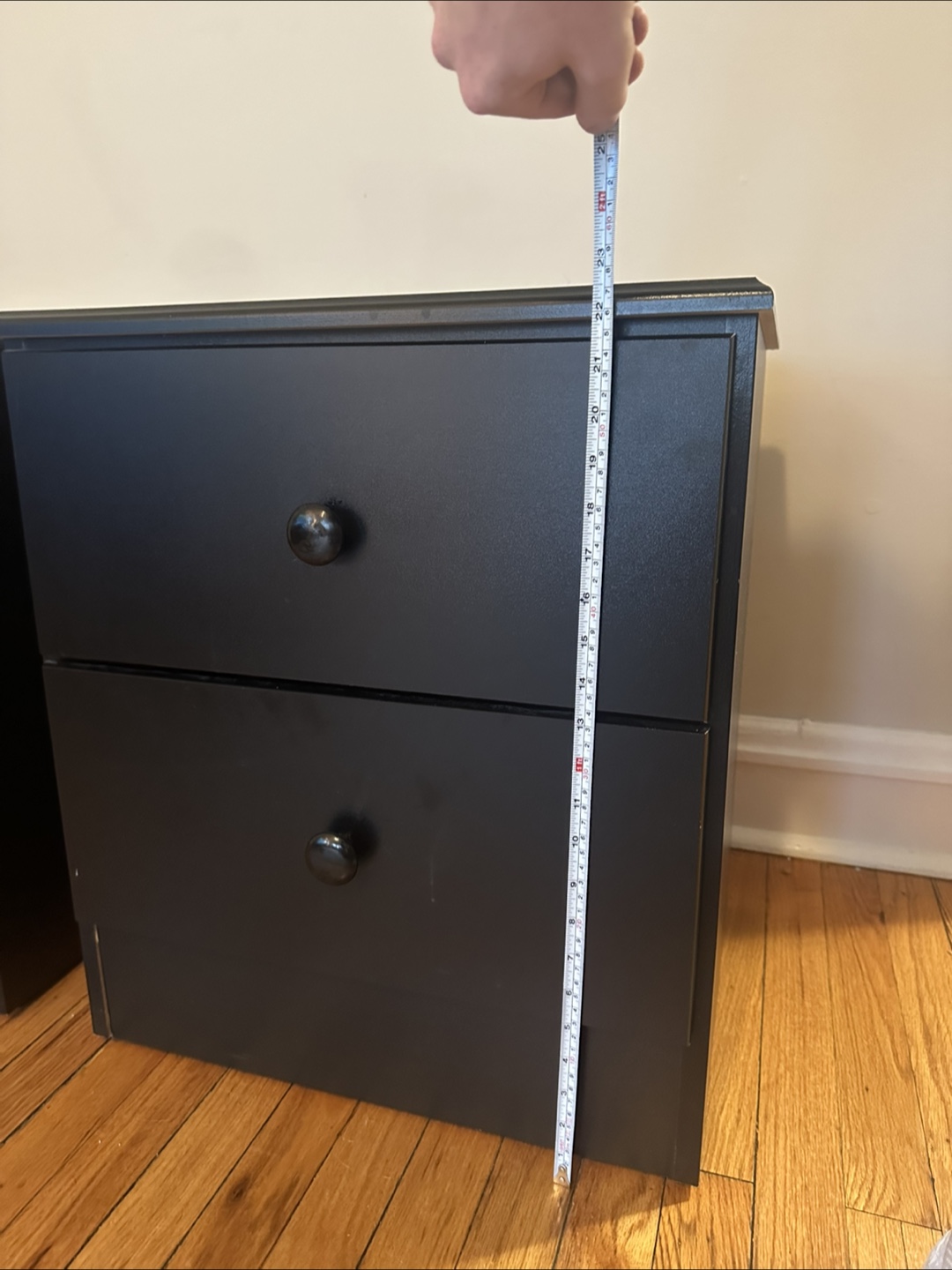 Pair of Black Nightstands - photo 3