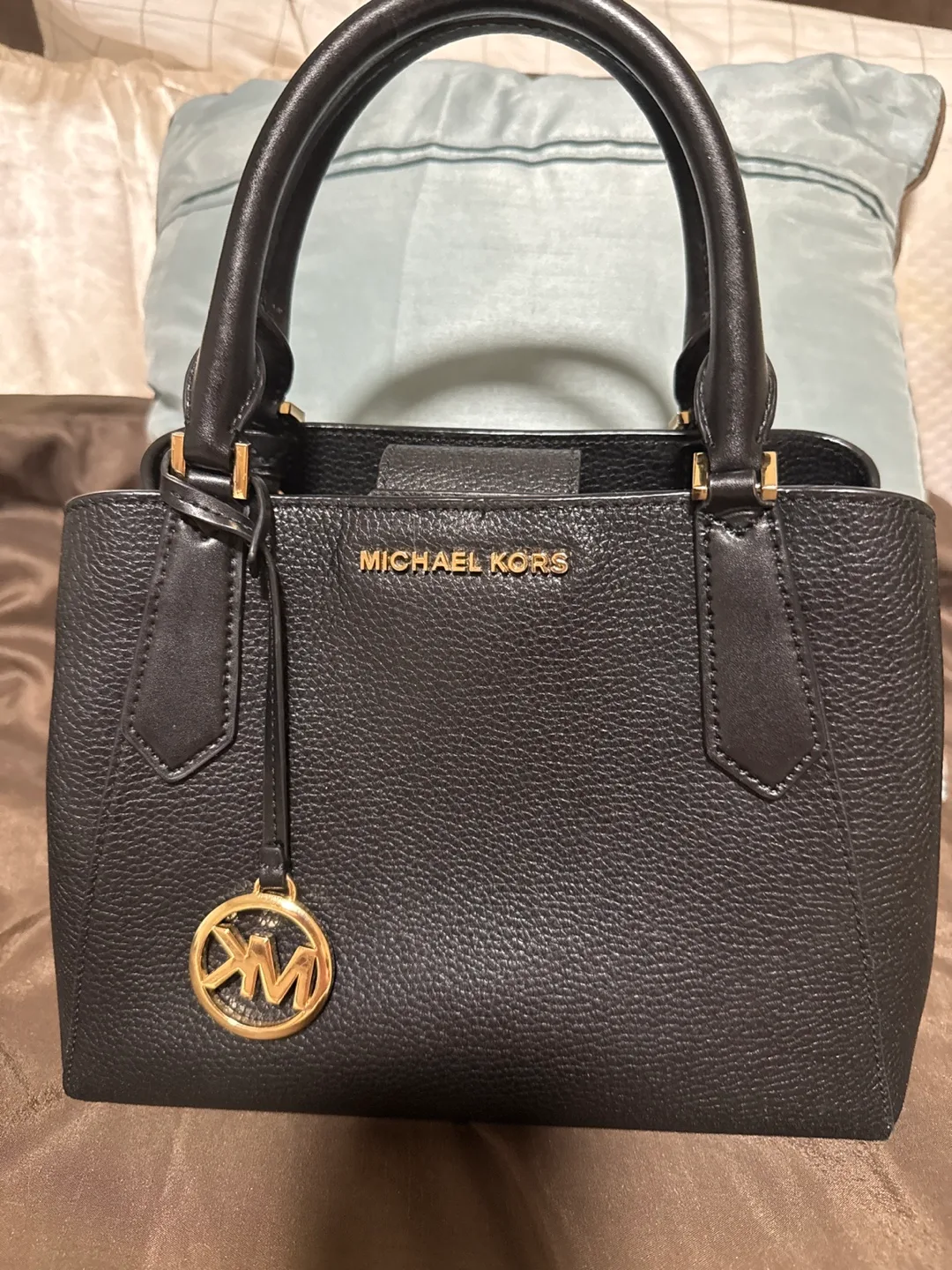 Michael Kors Black Leather Handbag thumbnail