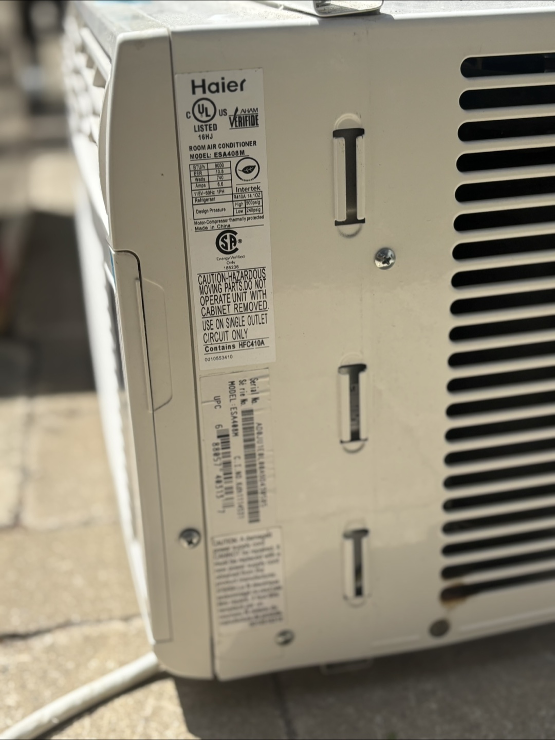 Haier Window Air Conditioner - photo 2
