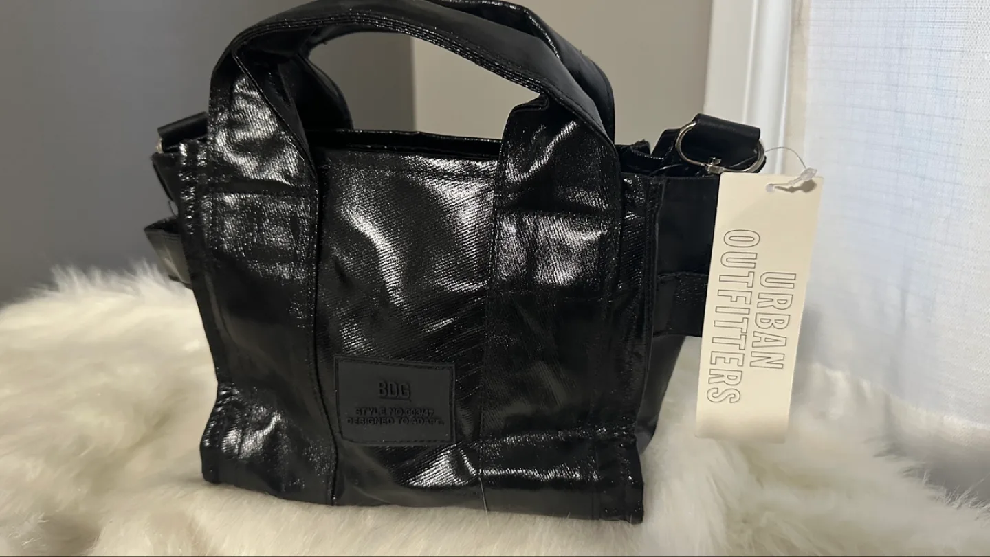 Urban Outfitters Black Mini Tote Bag 🏒🏒 thumbnail