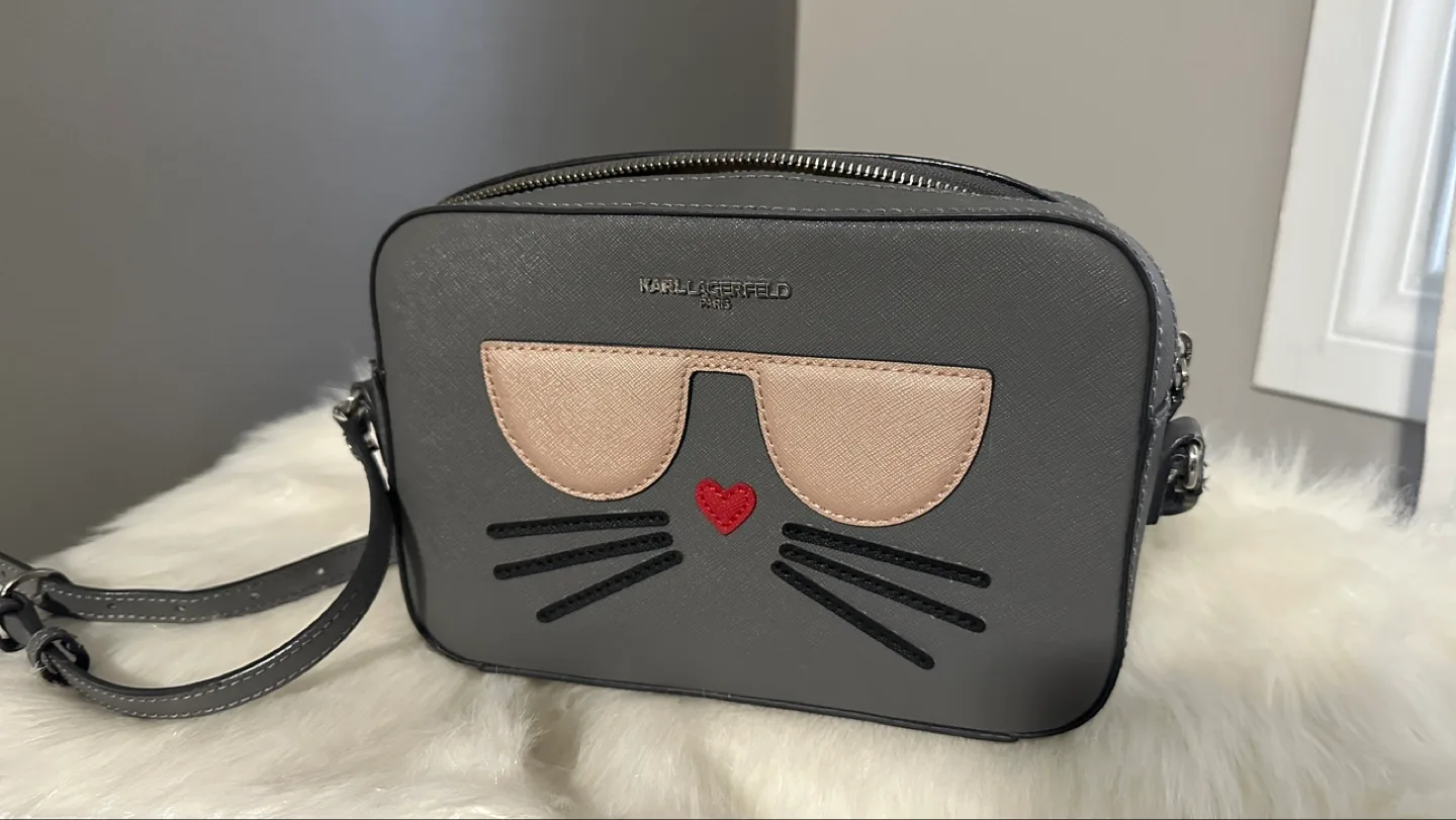 Karl Lagerfeld Cat Face Crossbody Bag 🏒🏒 thumbnail