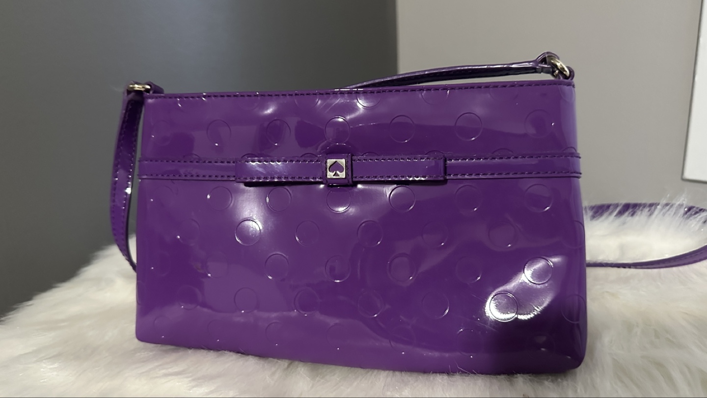 Kate Spade New York Purple Patent Leather Crossbody Bag 🏒🏒