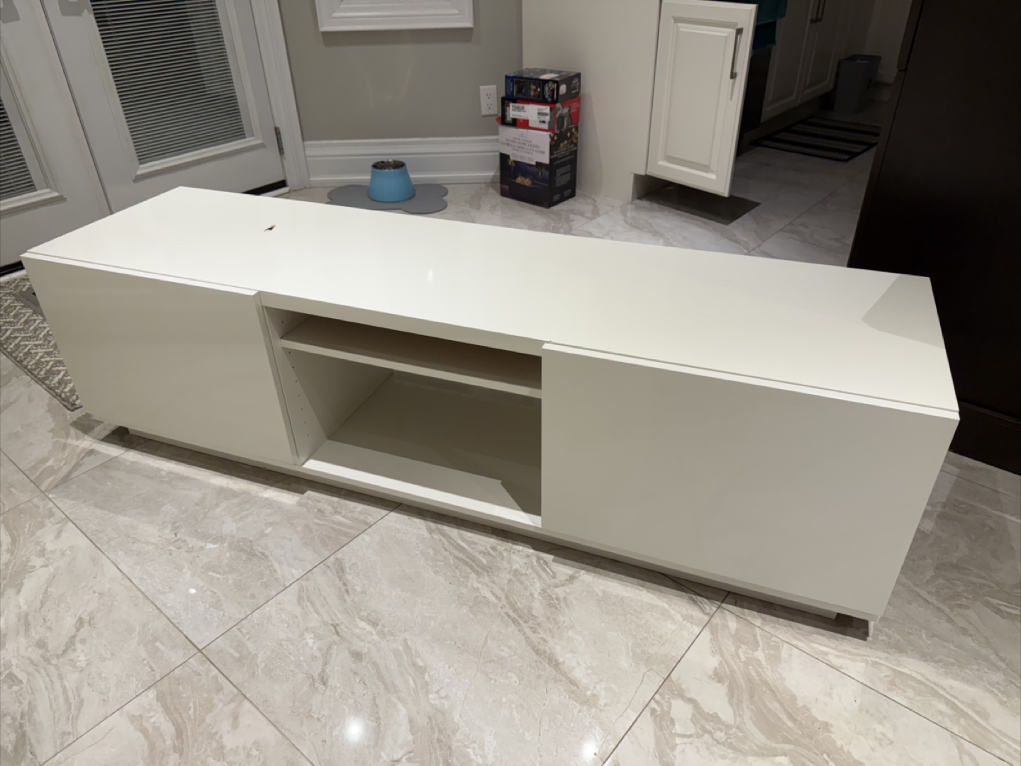 White TV Stand Media Console