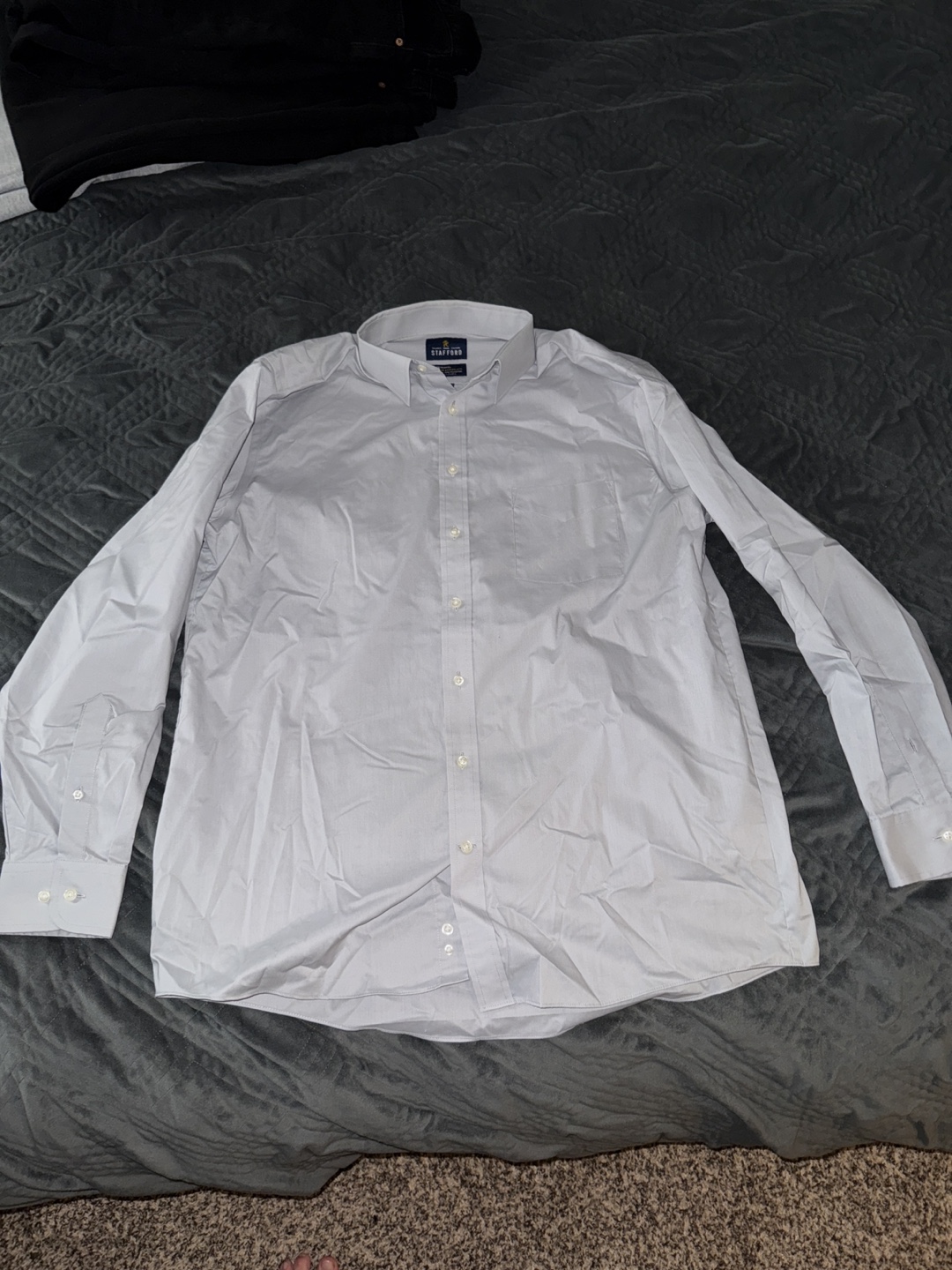Men's Stafford Travel Long Sleeve Button-Down Shirt