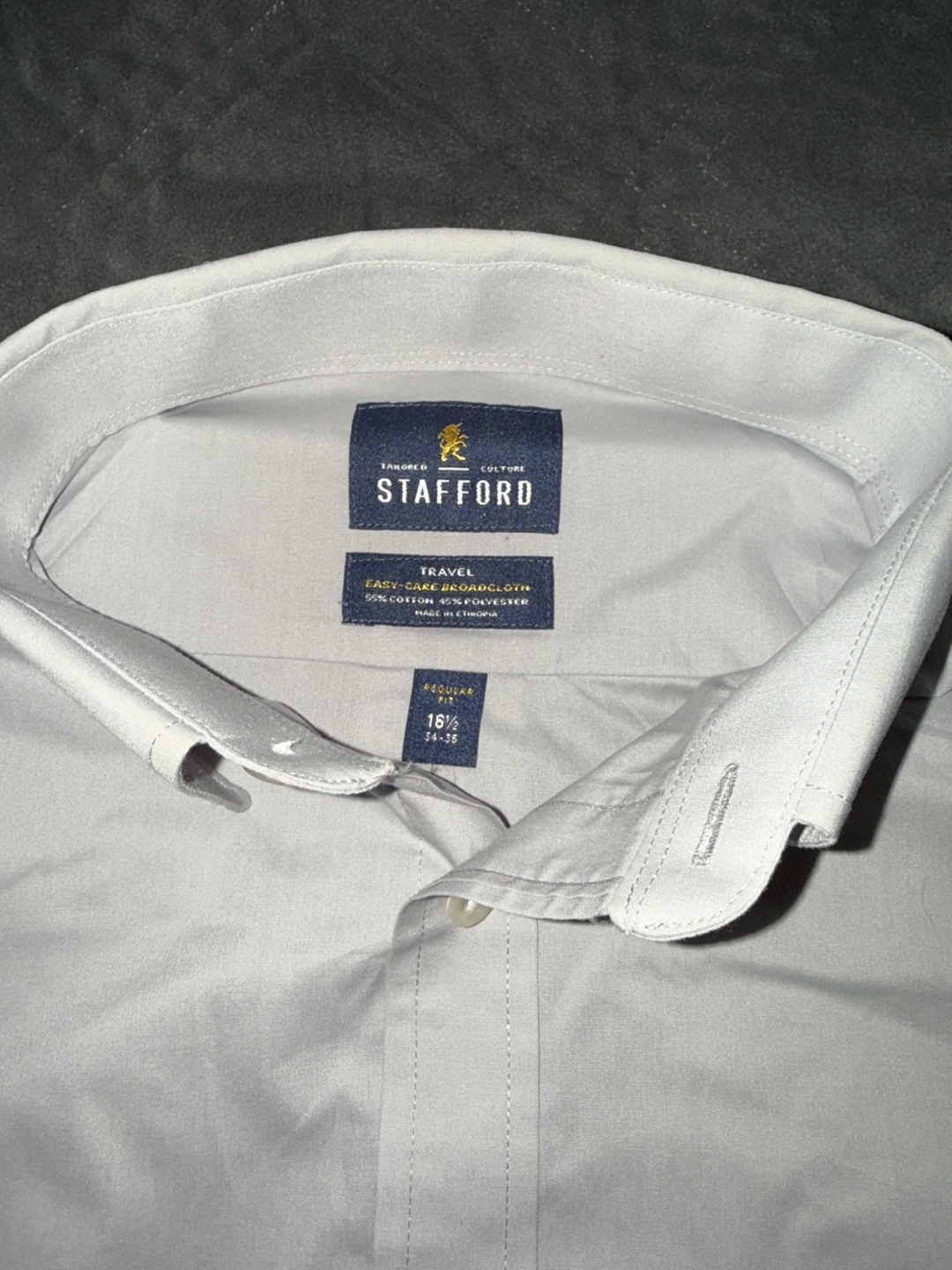 Men's Stafford Travel Long Sleeve Button-Down Shirt - photo 3