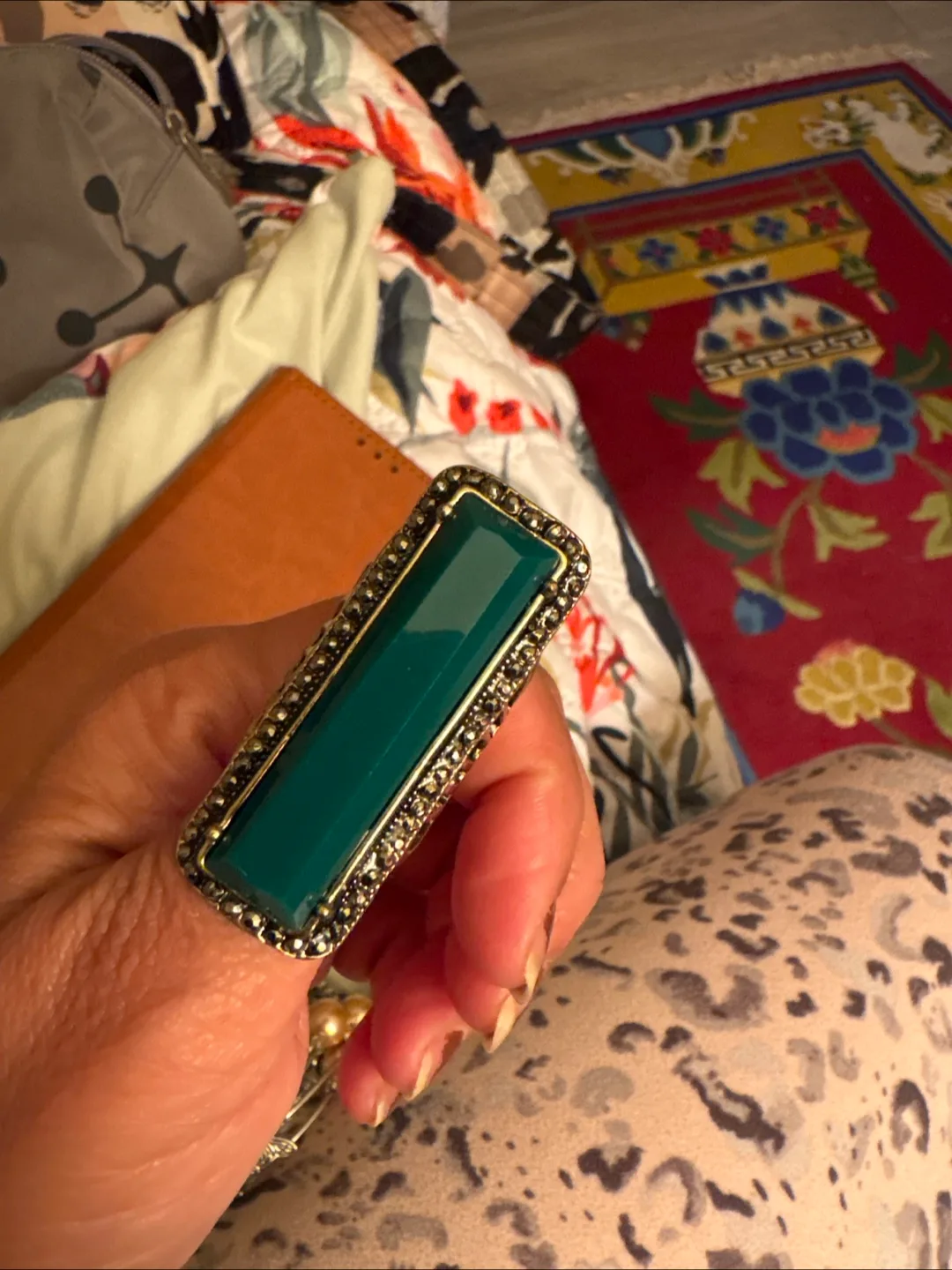 Green Statement Ring thumbnail