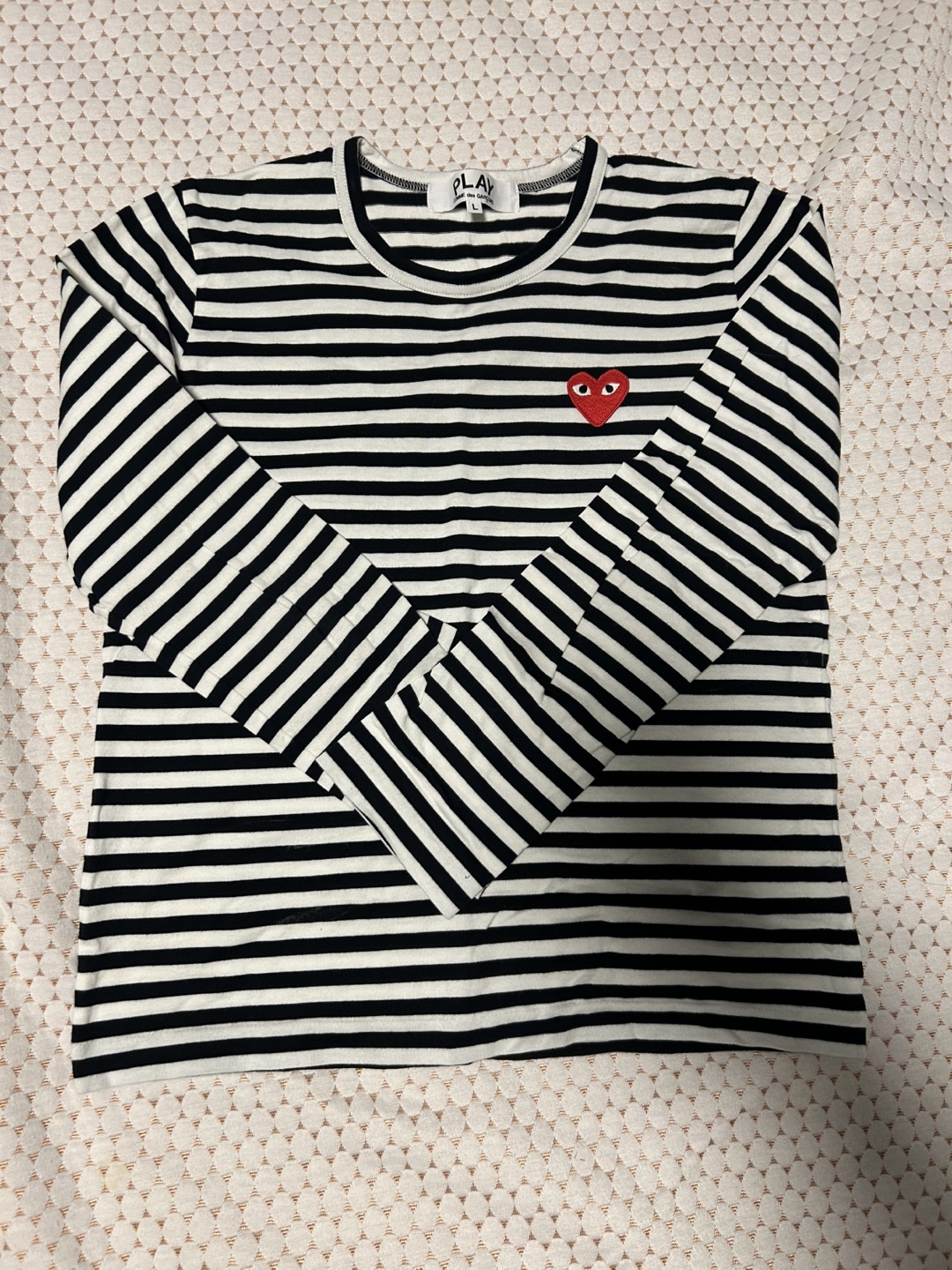 🏒Comme des Garçons PLAY Striped Long Sleeve Shirt 🏒