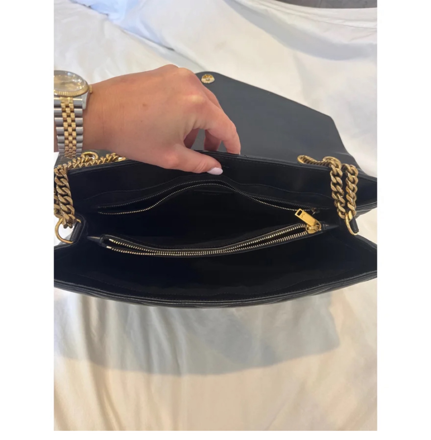 Saint Laurent Black Quilted Leather Chain Bag - photo 5