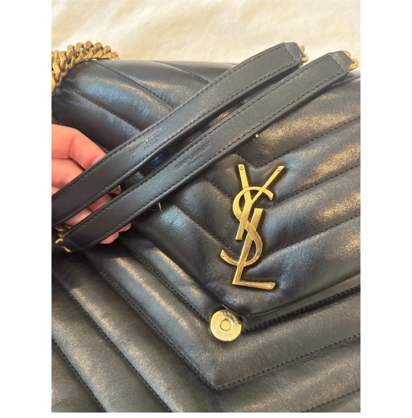 Saint Laurent Black Quilted Leather Chain Bag - photo 3