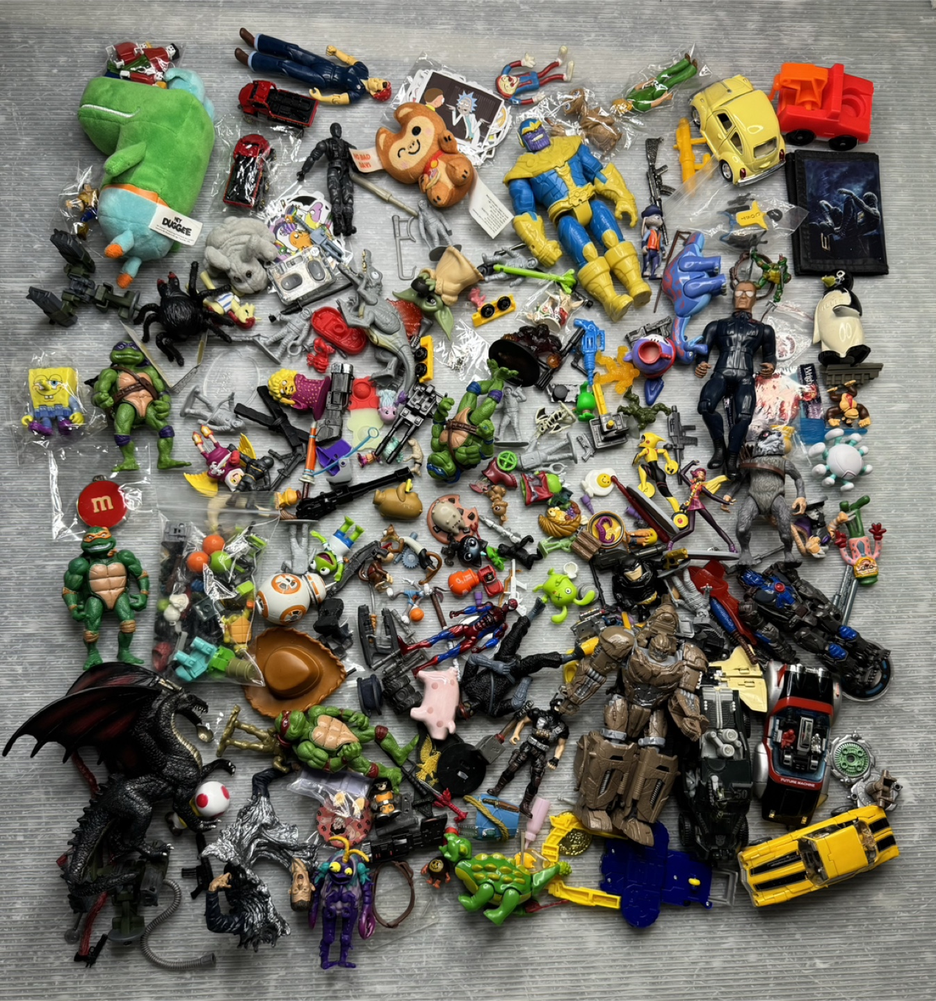 ACTION FIGURE TOY BULK PARTS LOT transformers vintage marvel